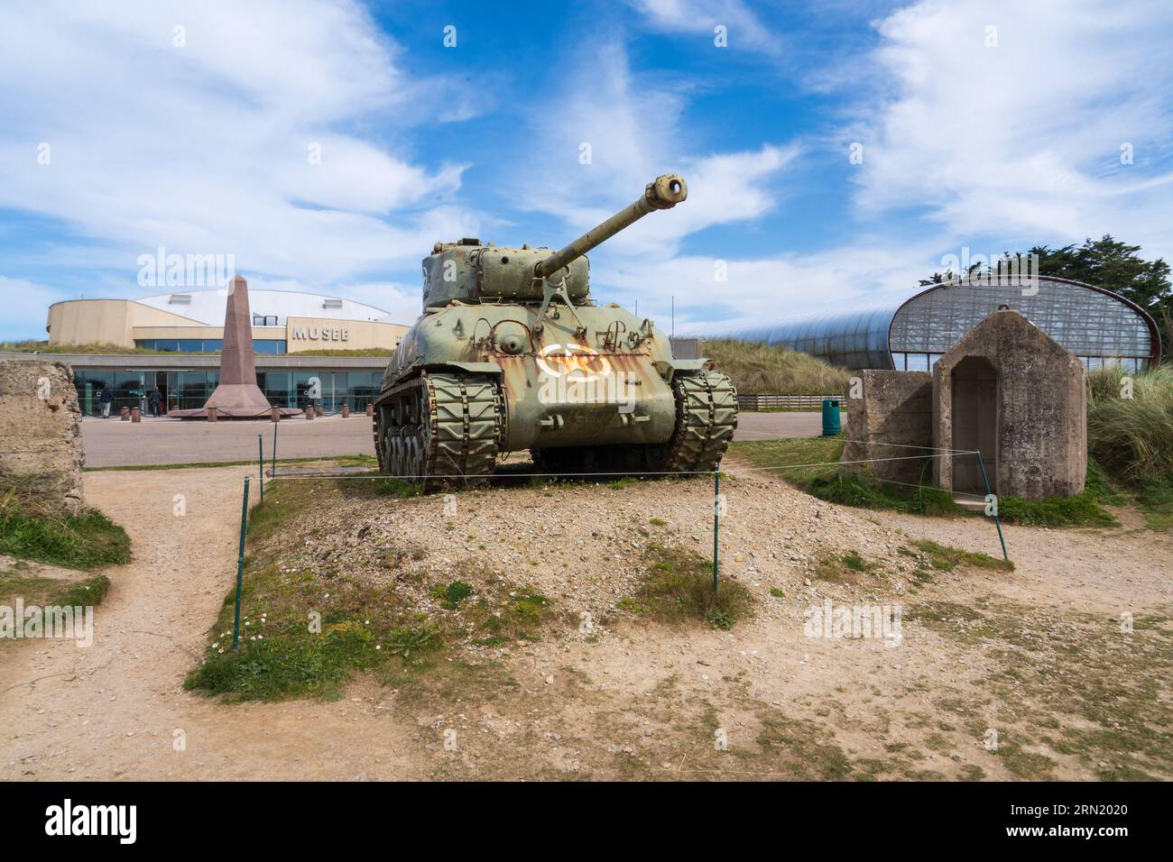 Utah Beach Landing Museum in SainteMarieduMont, France Stock Photo