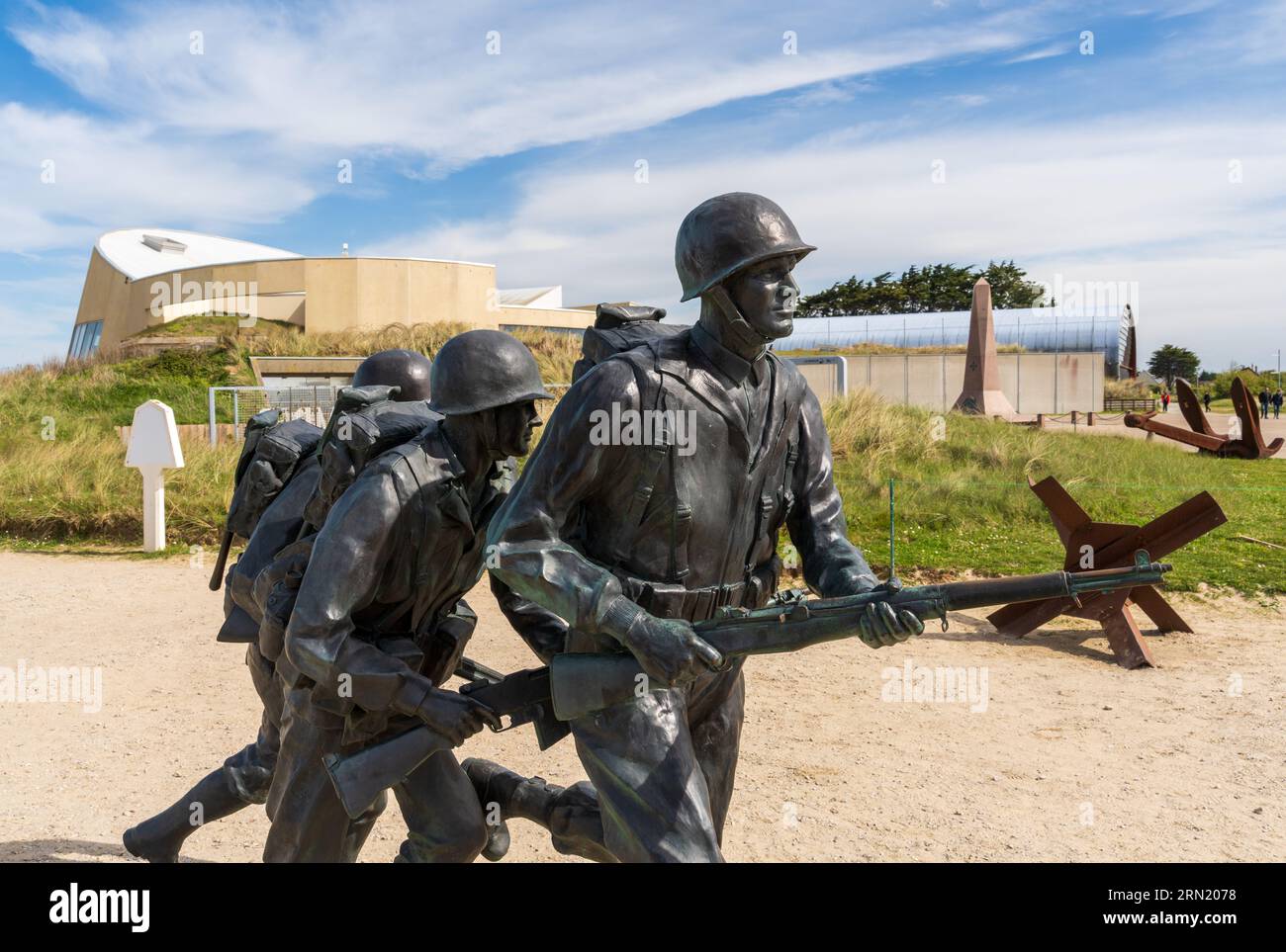 Utah Beach Landing Museum in SainteMarieduMont, France Stock Photo