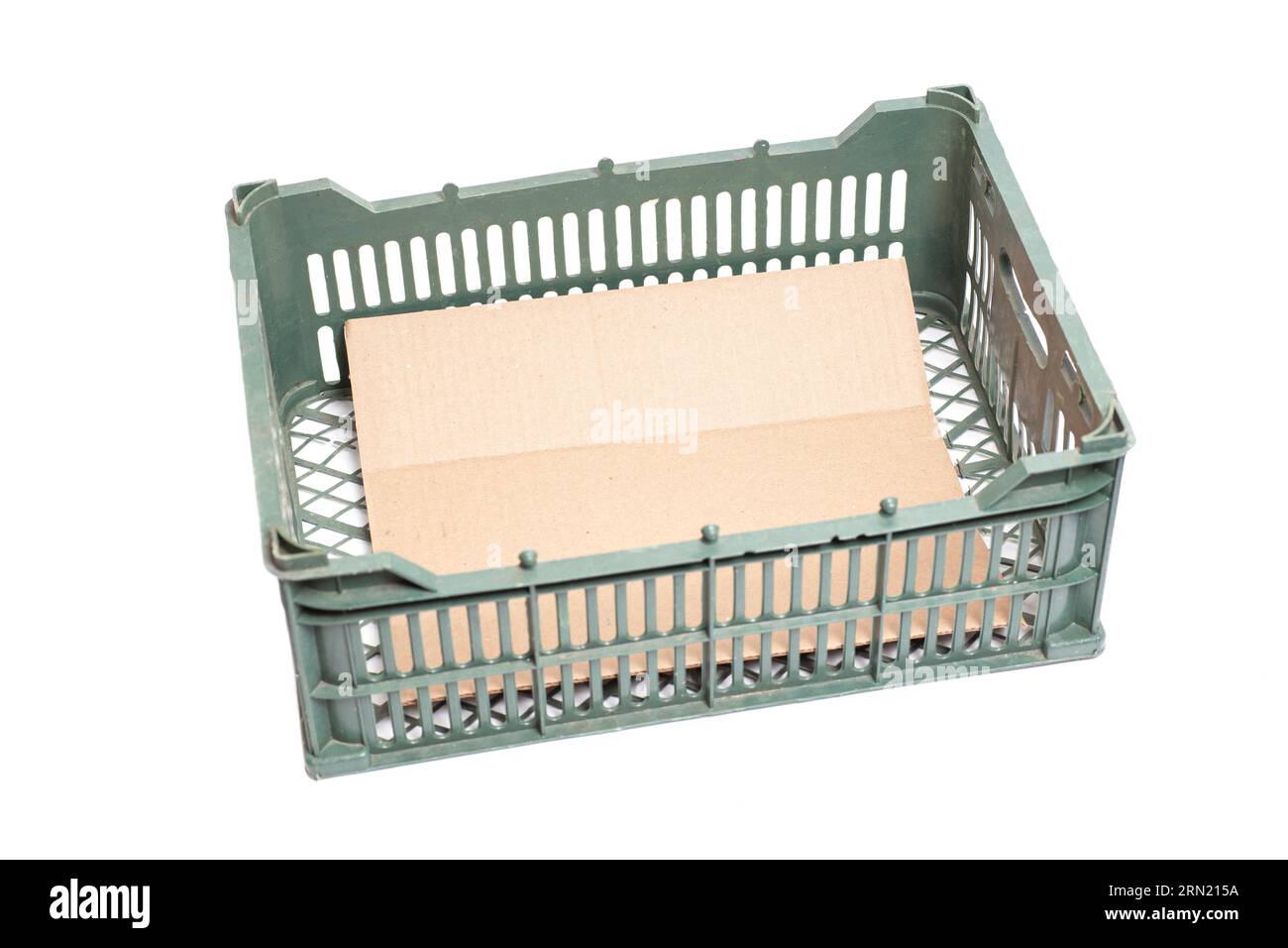 Empty. Create Empty vegetable crate, isolated on white Stock Photo - Alamy