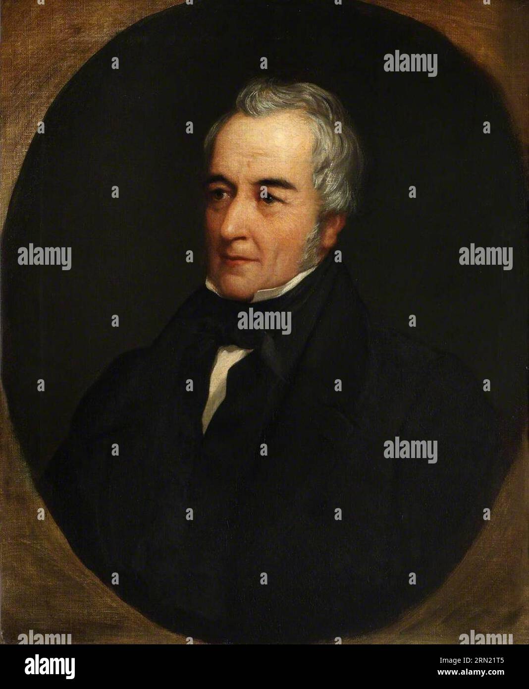 Edward Hawke Locker (1777-1849) circa 1840 by Henry Wyndham Phillips Stock Photo