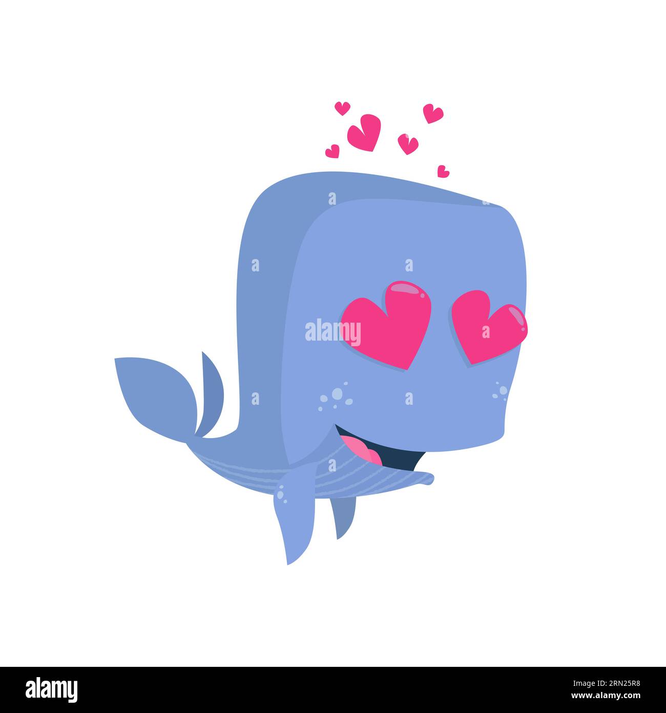 Blue whale heart Cut Out Stock Images & Pictures - Alamy