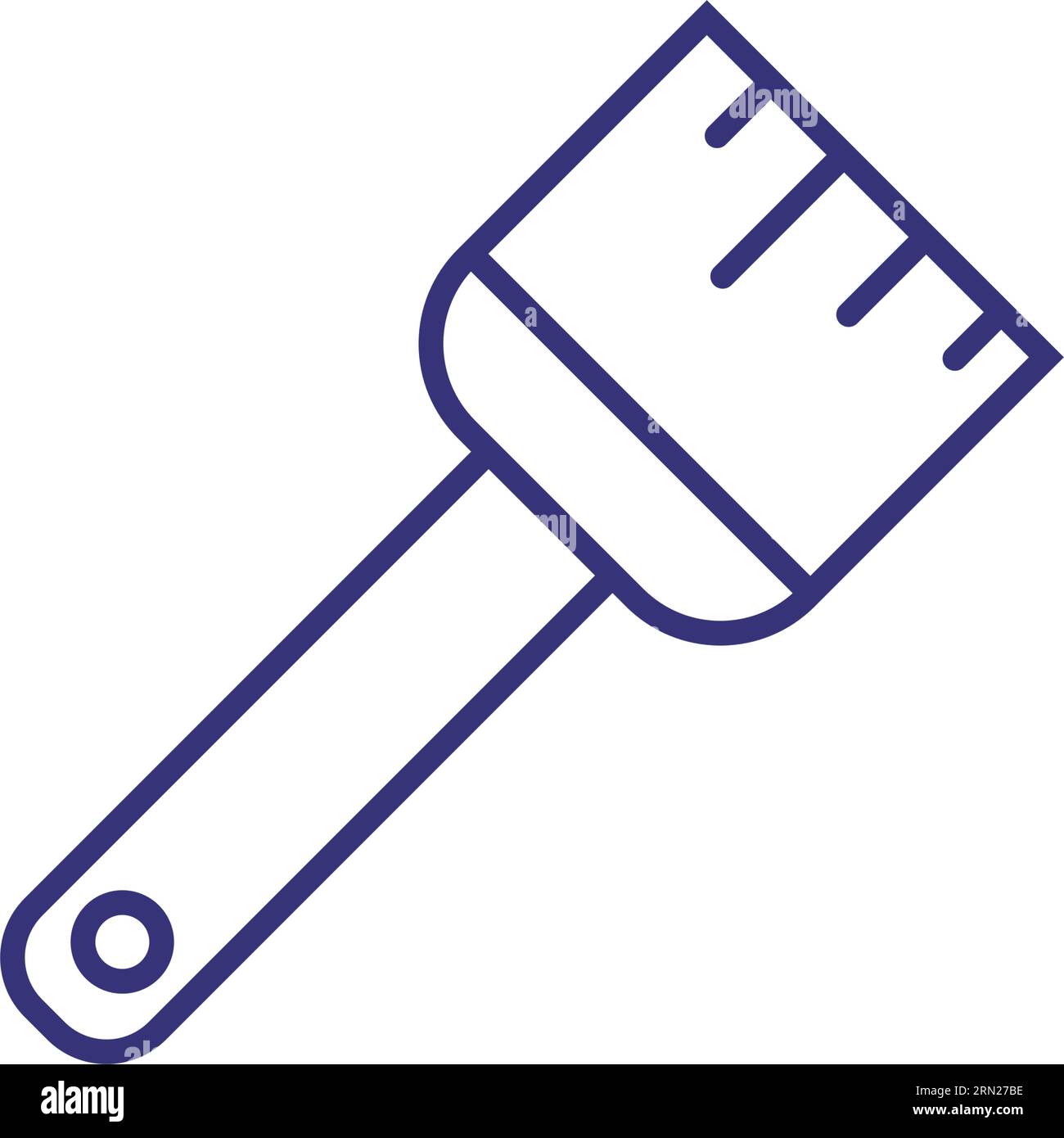 Paint brush line icon Stock Vector Image & Art - Alamy