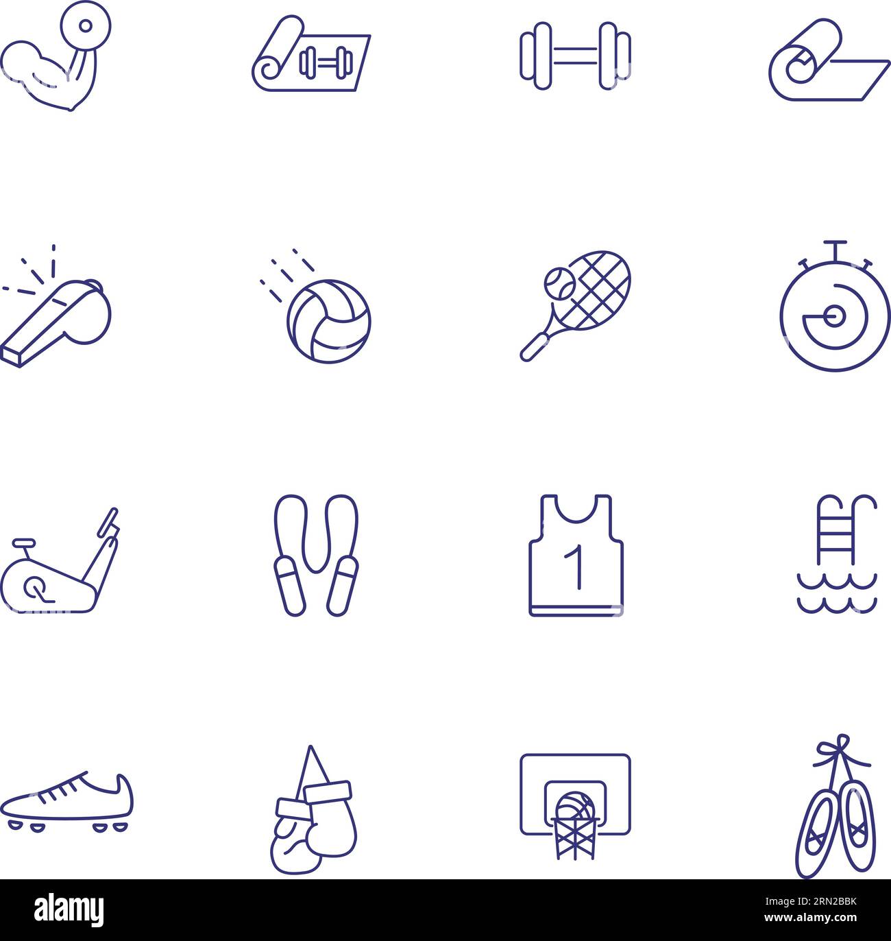 Fitness icon set Stock Vector Image & Art - Alamy