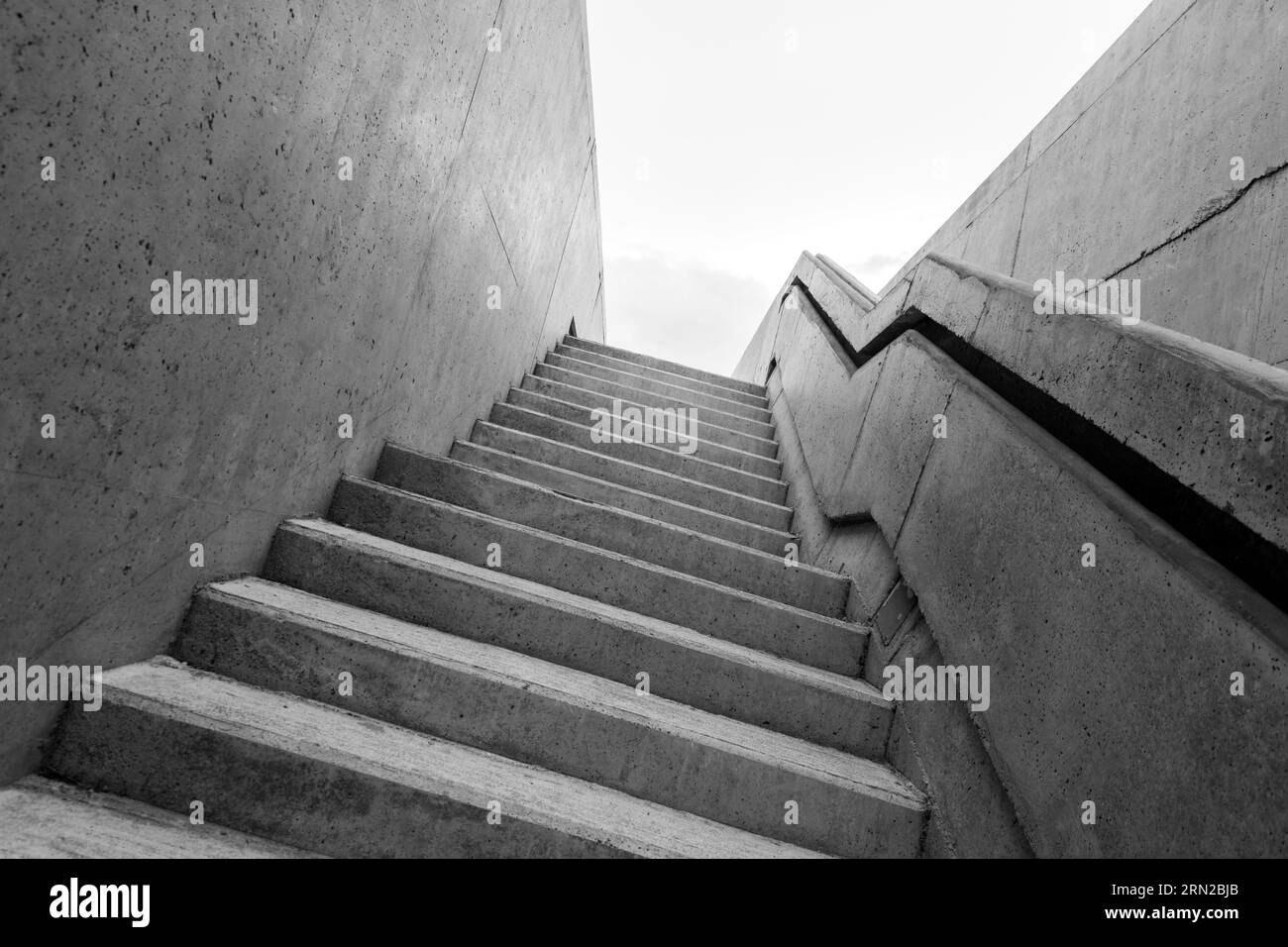 black and white concrete stairs Stock Photo Alamy
