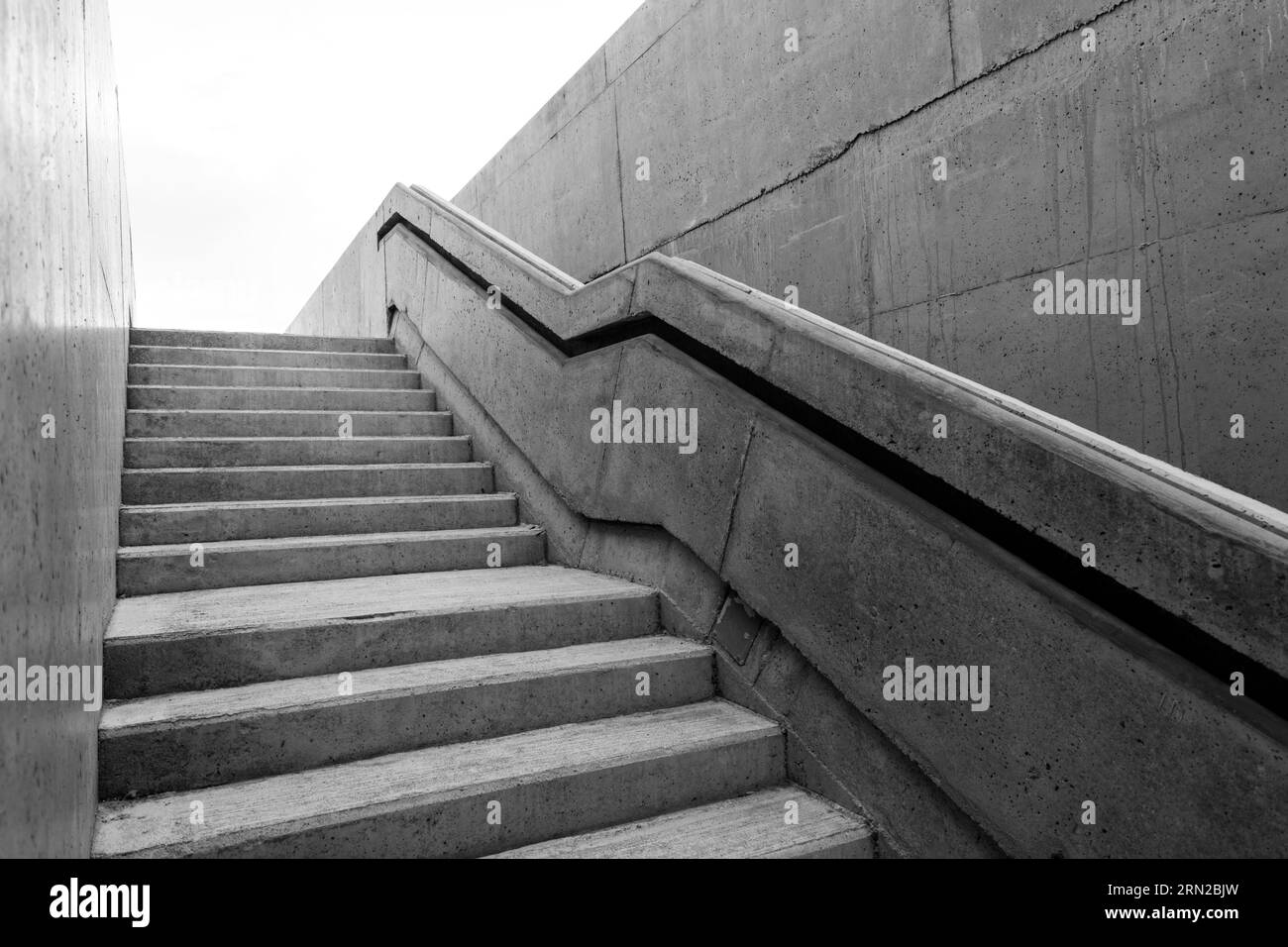 black and white concrete stairs Stock Photo Alamy