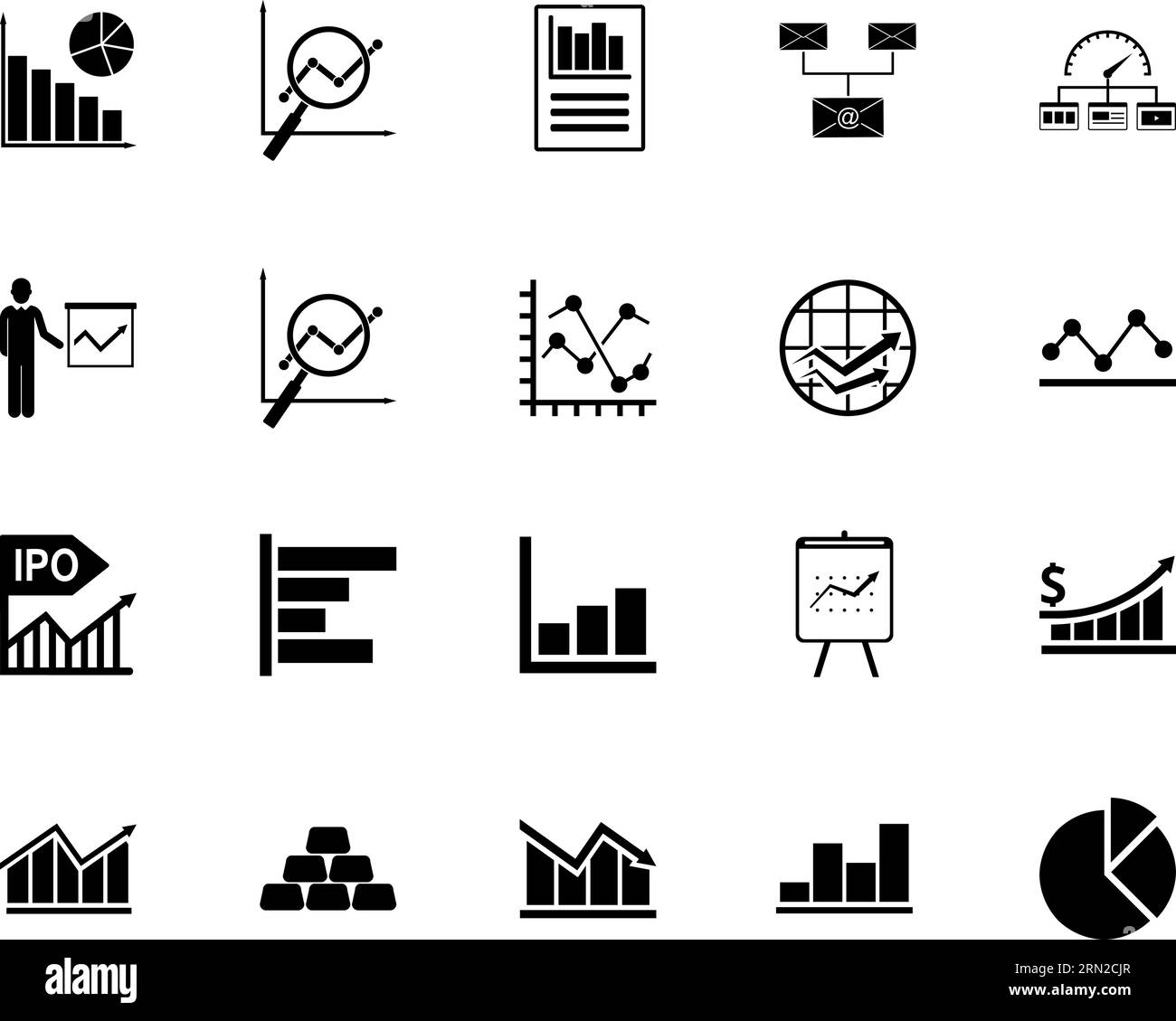 Diagram icon set Stock Vector Image & Art - Alamy