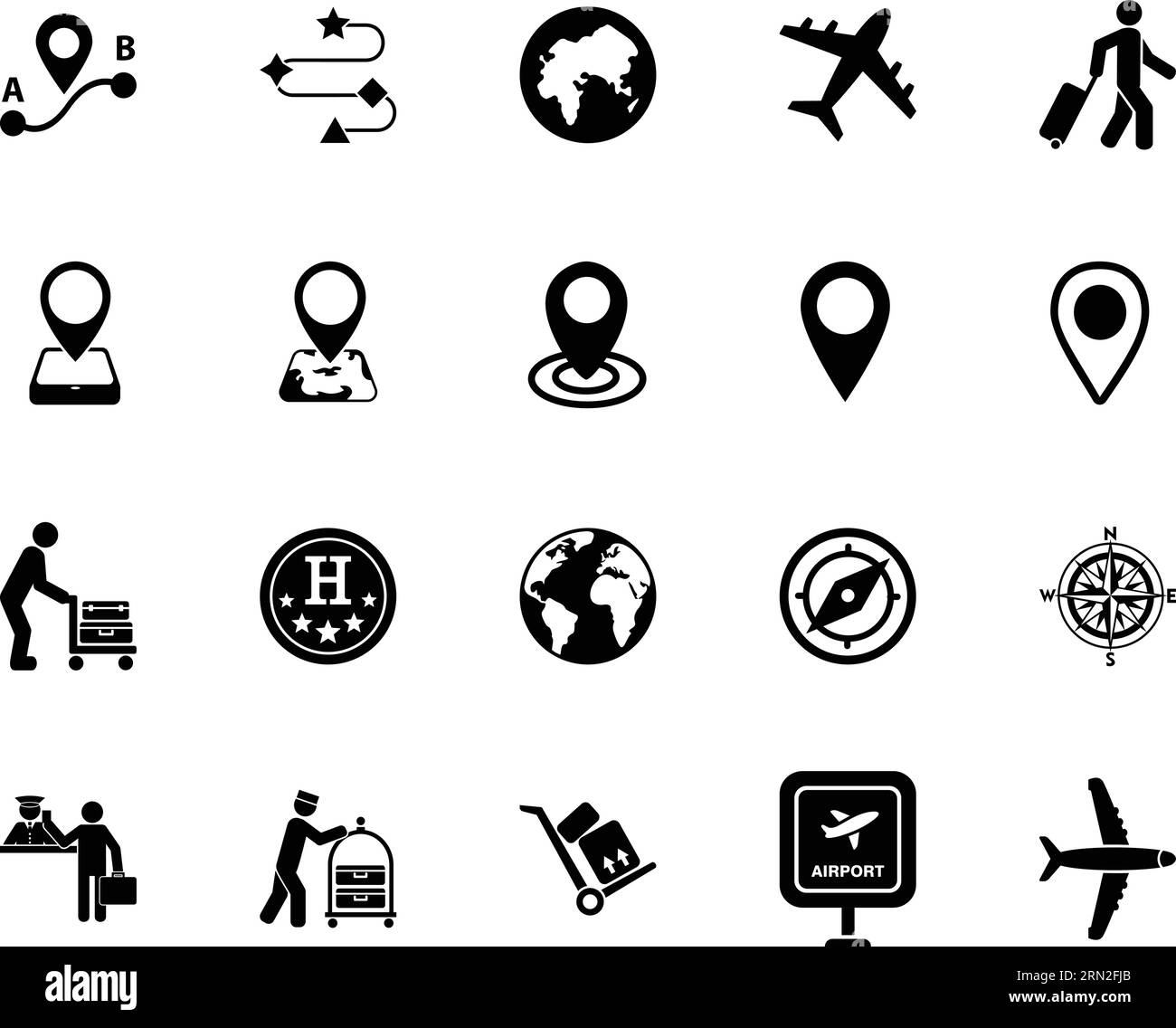 Travel icon set Stock Vector Image & Art - Alamy