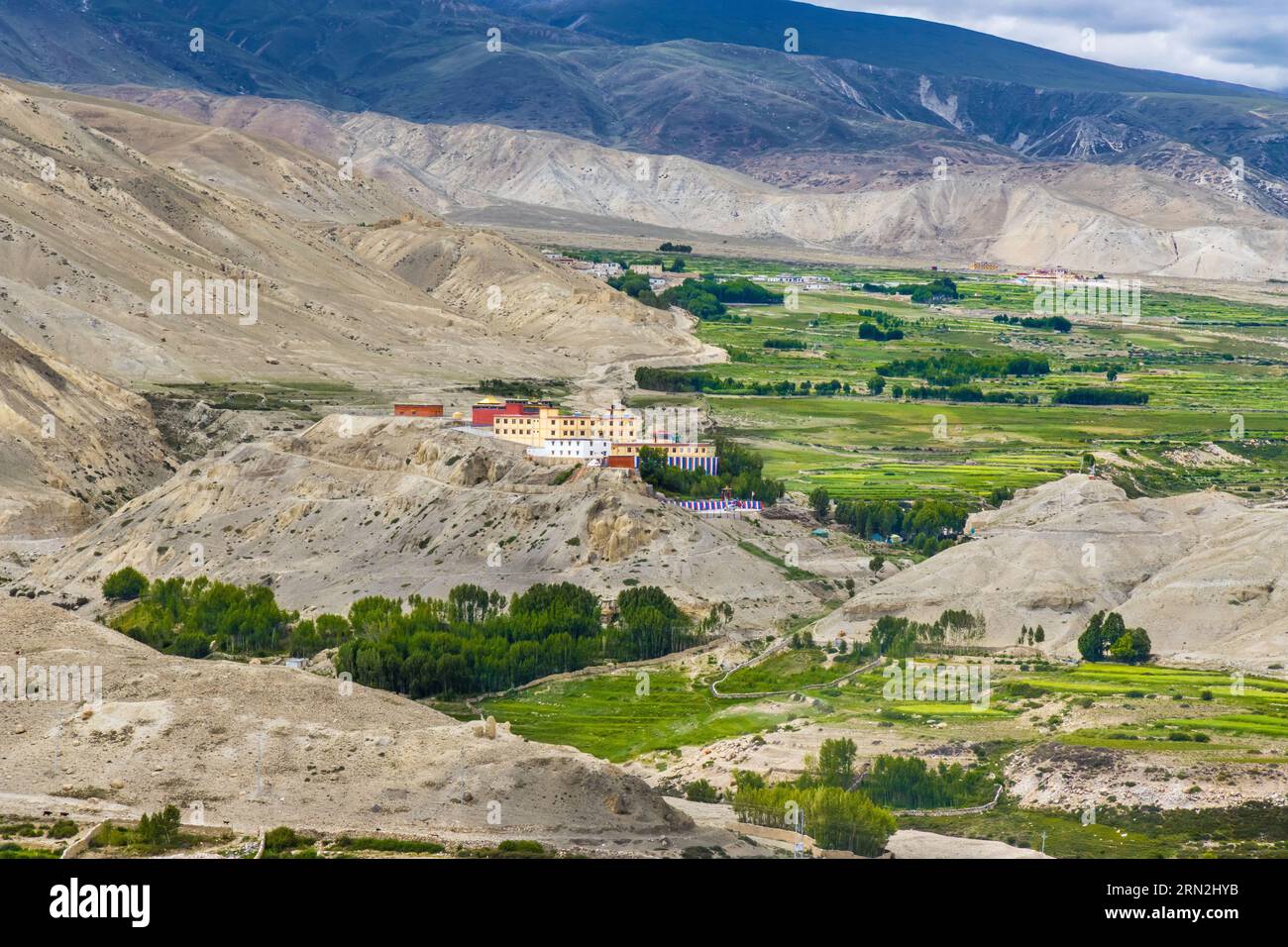 Namgyal Gompa Gumba Monastery in Upper Mustang of Tibetan Nepal with