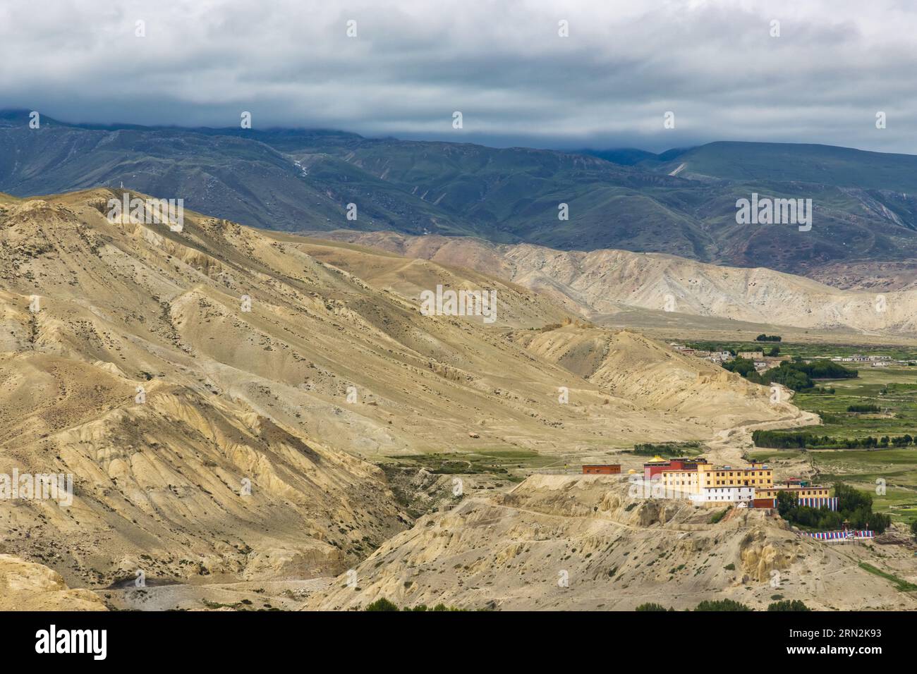 Namgyal Gompa Gumba Monastery in Upper Mustang of Tibetan Nepal with
