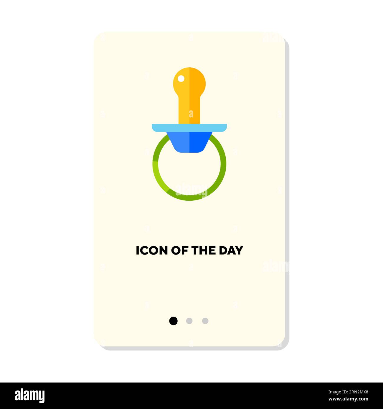 Kids pacifier flat vector icon Stock Vector Image & Art - Alamy