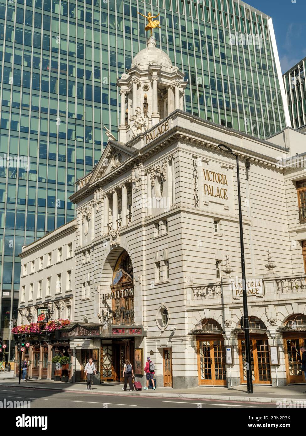The Victoria Palace, Victoria Street, London - England. The Victoria Palace Theatre is a West End theatre opposite Victoria Station in the City of Wes Stock Photo