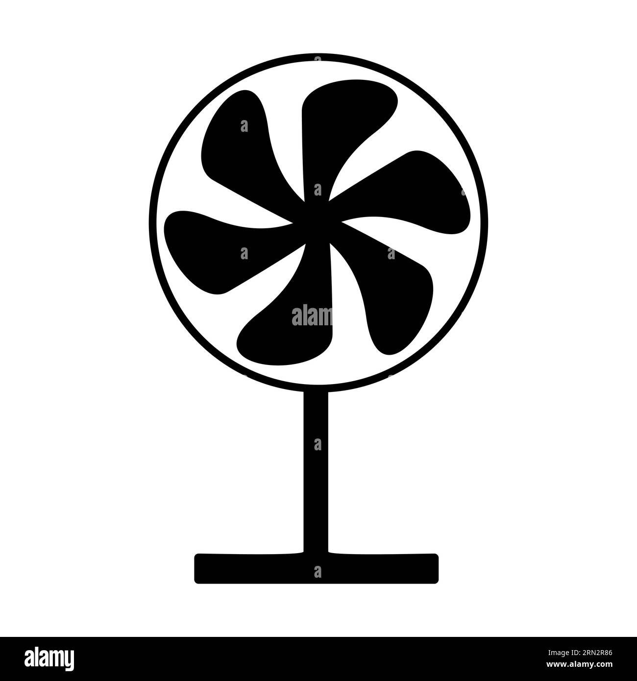 Black Silhouette Of Electric Fan Isolated On White Stock Vector Image black-silhouette-of-electric-fan-isolated-on-white-stock-vector-image