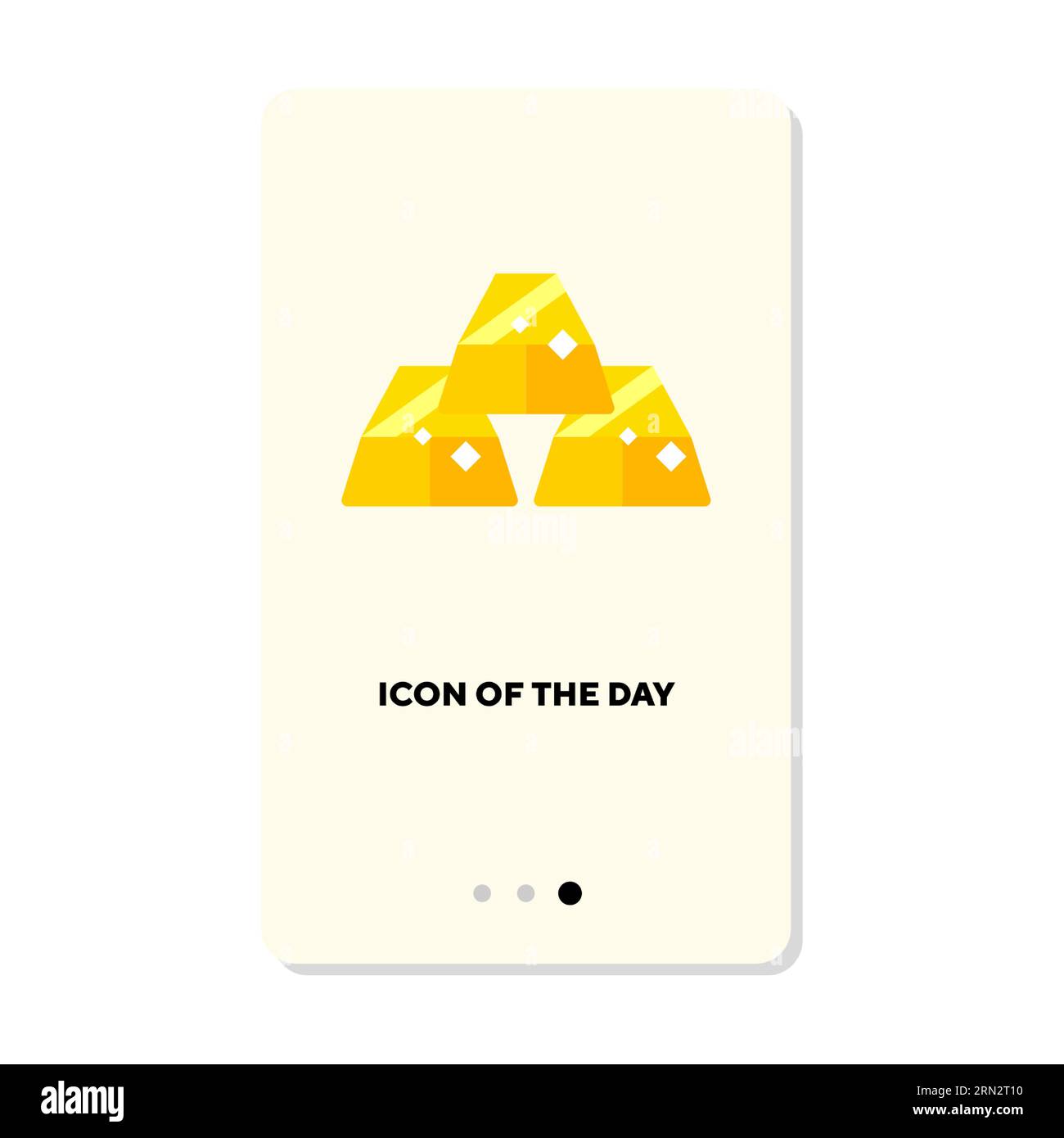 Stack gold bars white Stock Vector Images - Alamy