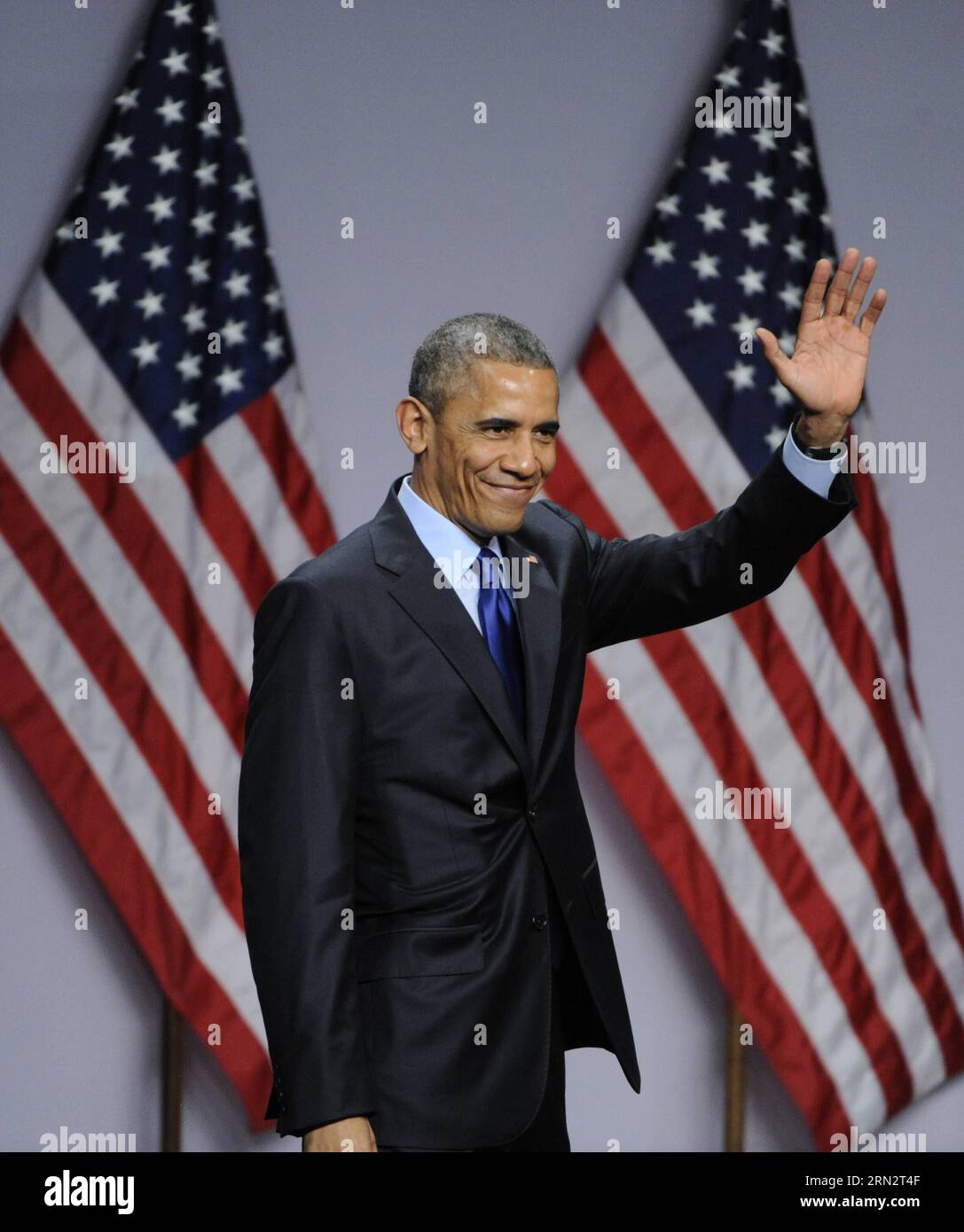 (150323) -- WASHINGTON D.C., March 23, 2015 -- U.S. President Barack Obama greets audiences during the 2015 SelectUSA Investment Summit in Washington D.C., capital of the United States, March 23, 2015.U.S. President Barack Obama on Monday announced a series of new measures to lure more foreign investment and bolster economic recovery. ) U.S.-WASHINGTON D.C.-SELECTUSA-INVESTMENT SUMMIT BaoxDandan PUBLICATIONxNOTxINxCHN   Washington D C March 23 2015 U S President Barack Obama greets audiences during The 2015  Investment Summit in Washington D C Capital of The United States March 23 2015 U S Pre Stock Photo