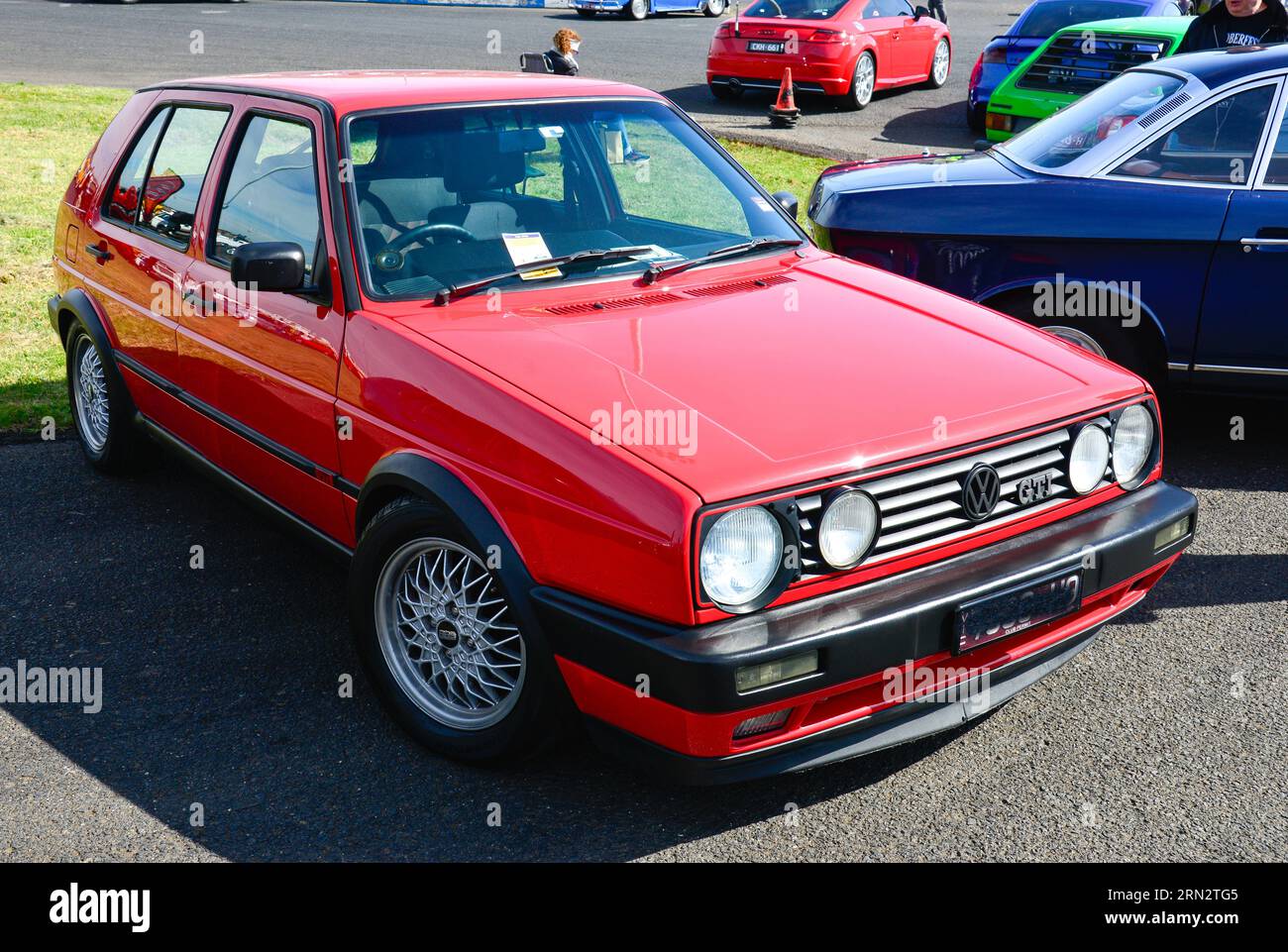 Red mk2 volkswagen golf gti hi-res stock photography and images - Alamy