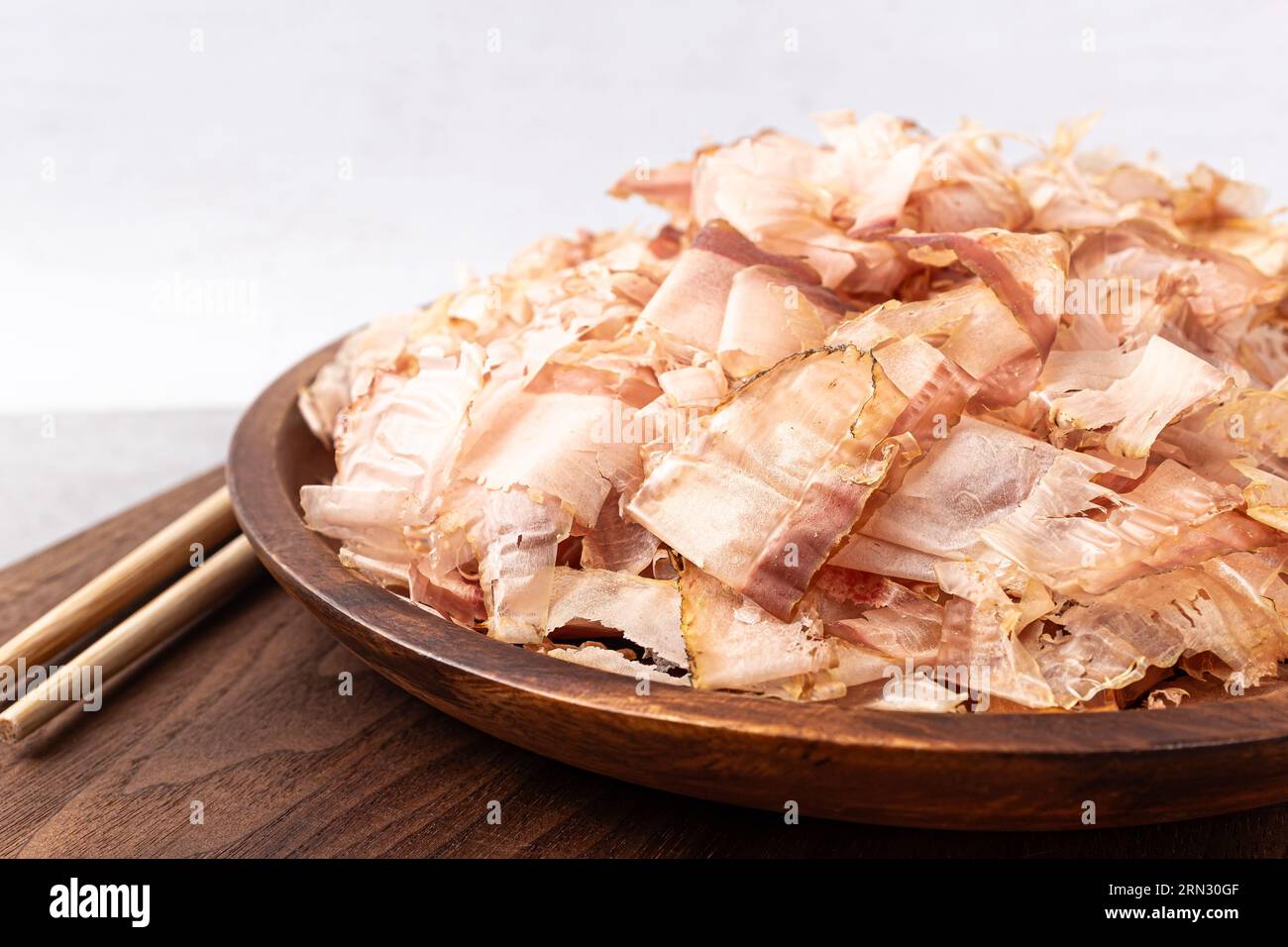 Umami Ingredients Thinly Sliced Katsuobushi Bonito Flakes Stock Photo