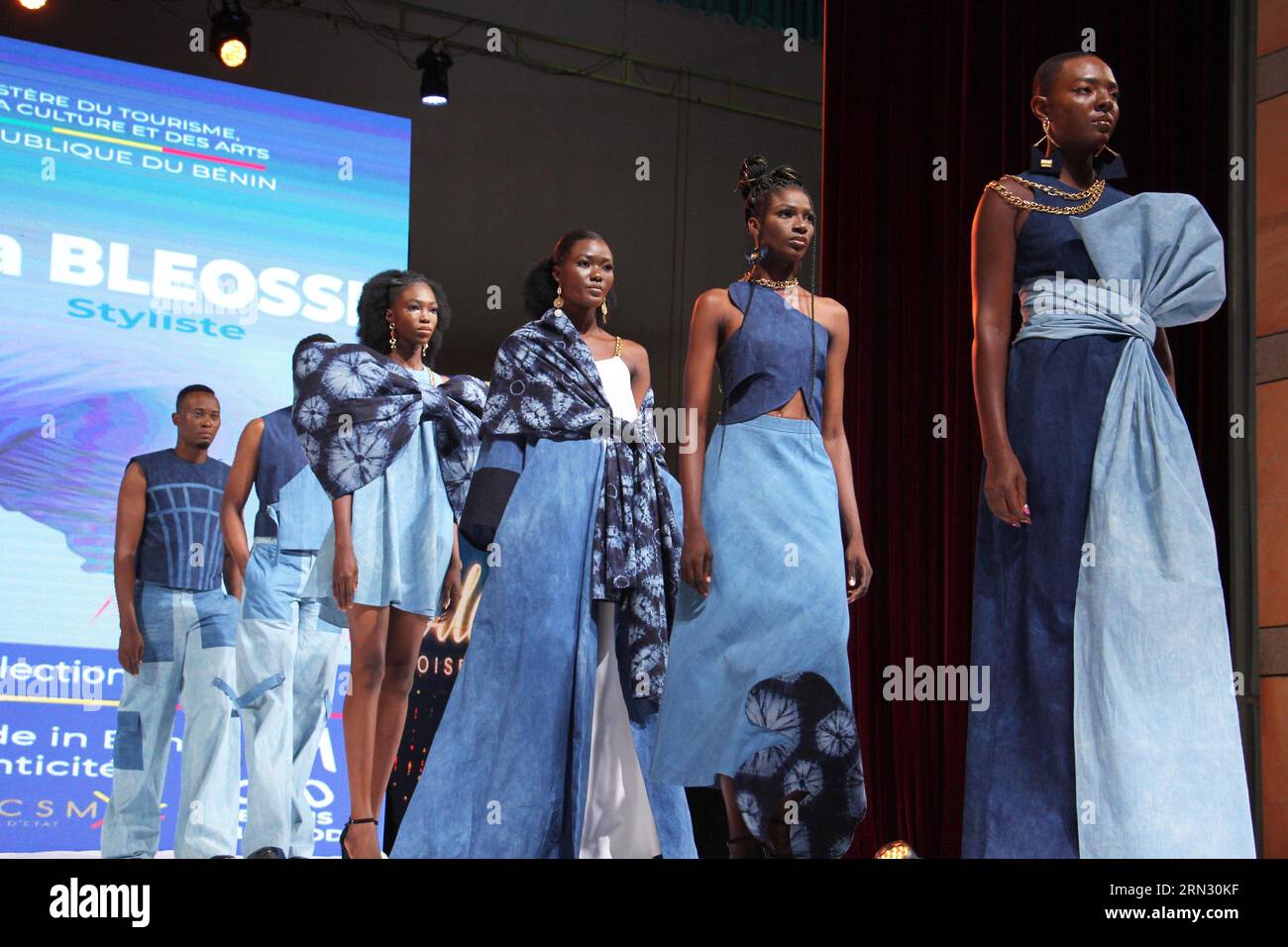 Cotonou. 22nd July, 2023. Models present creations during the Benin