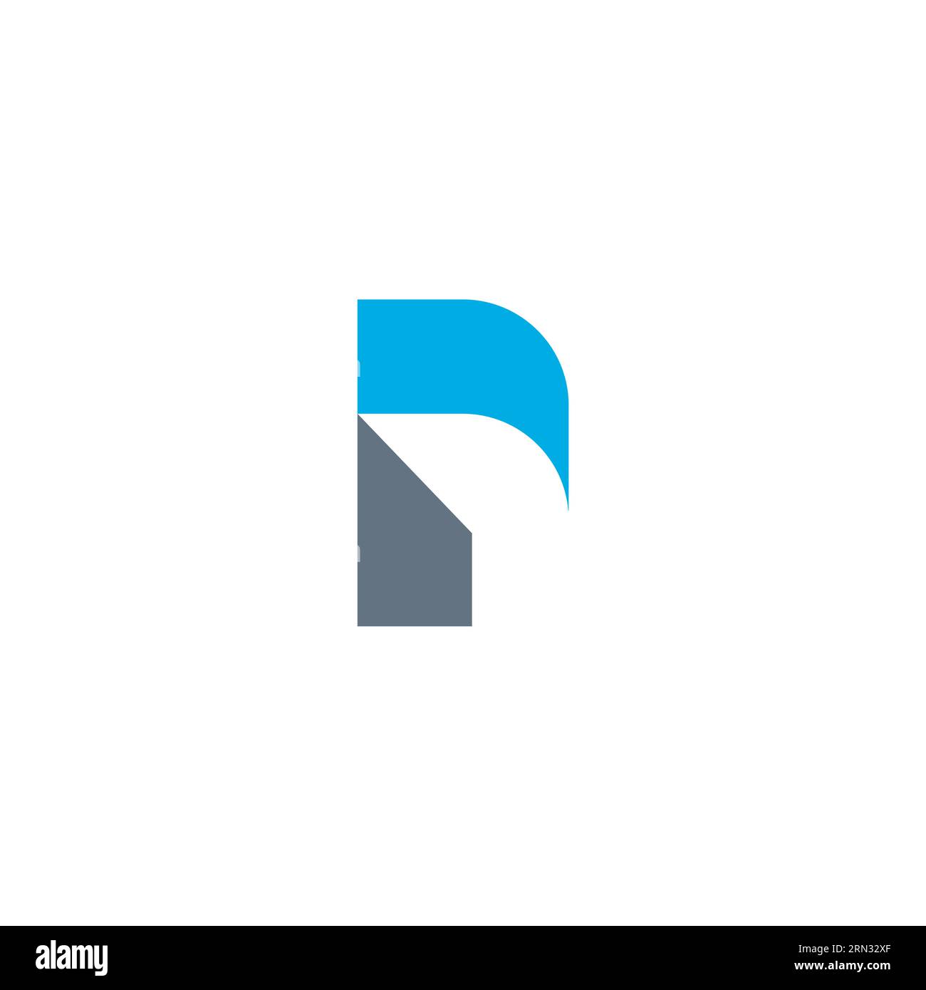 P Icon Vector. Letter P Logo Design Stock Vector
