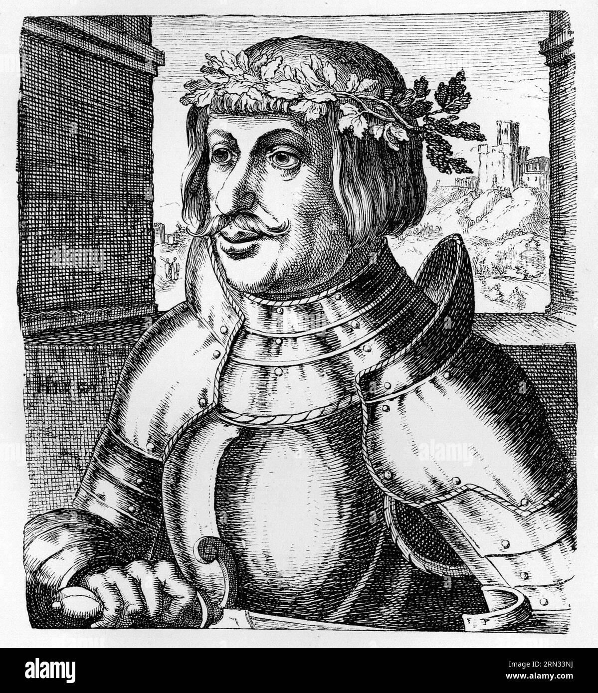 Portrait of Ulrich von Hutten. Stock Photo