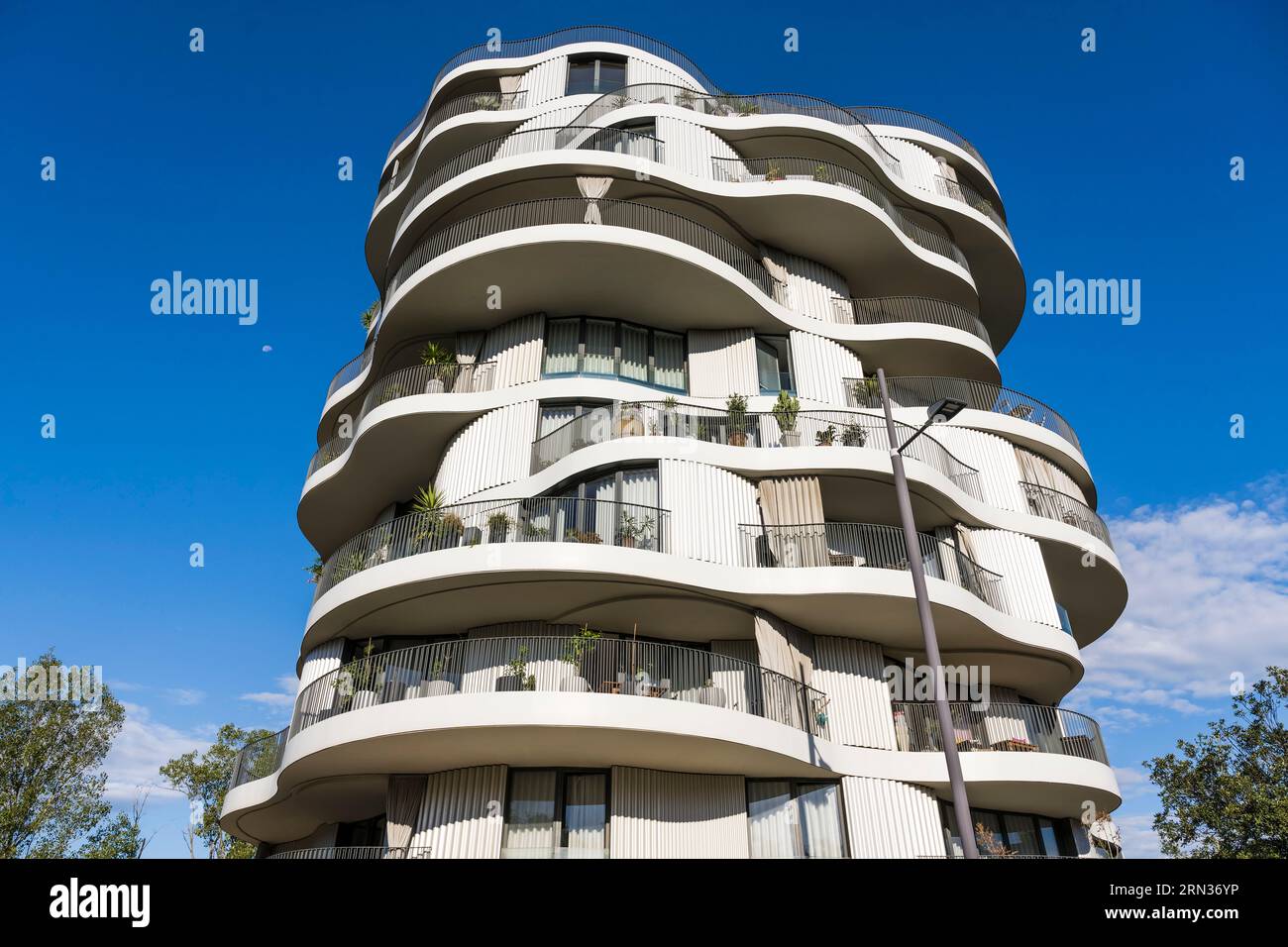 France, Herault, Montpellier, Folie Divine apartment building designed by architect Farshid