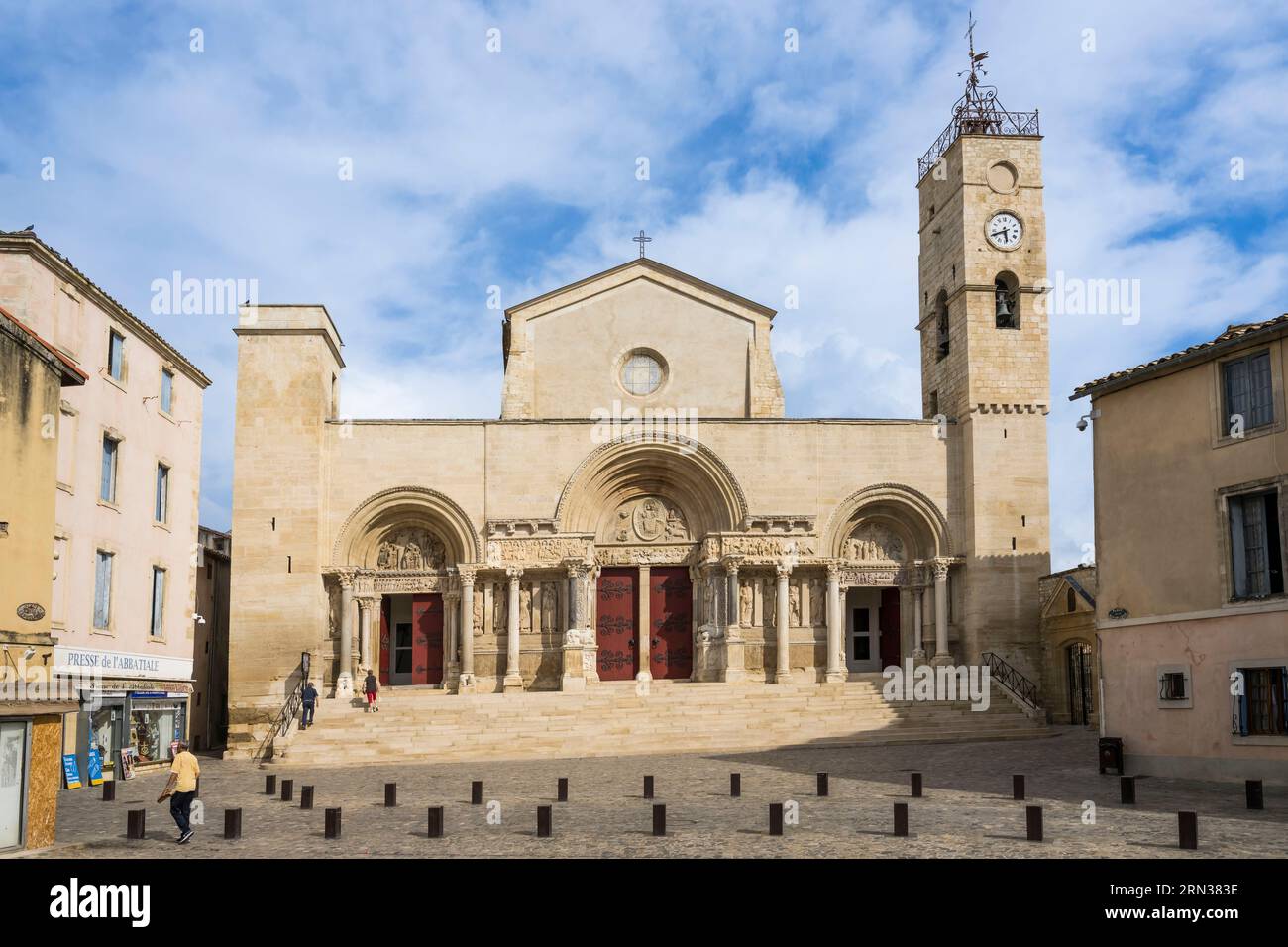 France, Gard, Saint Gilles du Gard, 12th13th century Abbey Church of