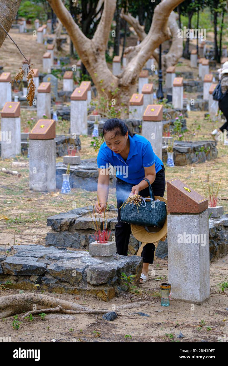 Vietnam, Archipelago of Con Dao, called Poulo-Condor islands during french colonisation, Con Son island, Hang Duong cemetary Stock Photo