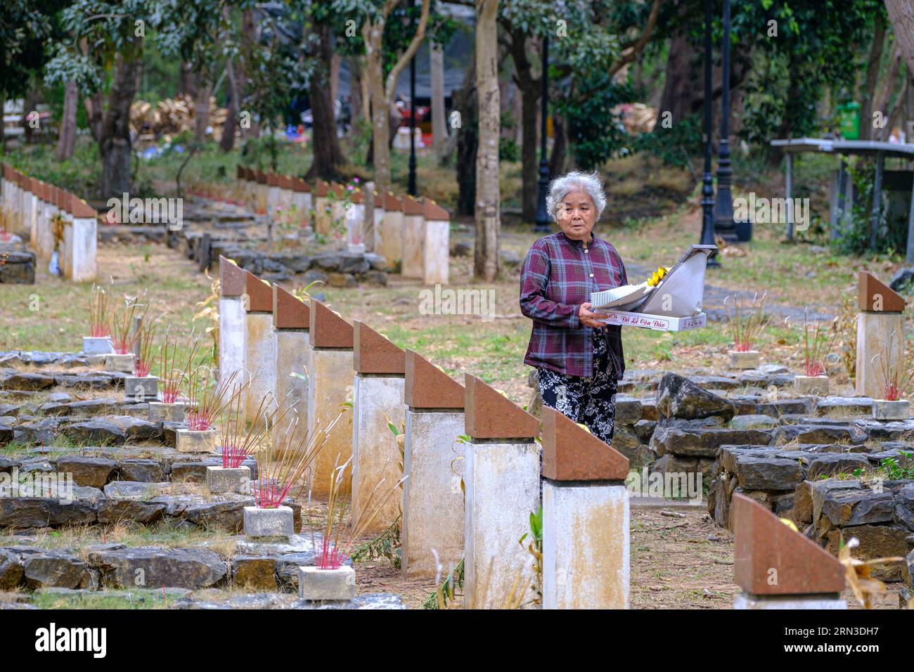 Vietnam, Archipelago of Con Dao, called Poulo-Condor islands during french colonisation, Con Son island, Hang Duong cemetary Stock Photo