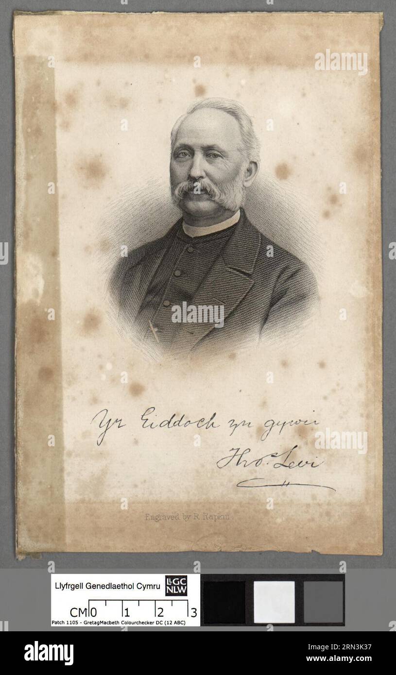 Thomas Levi 1860s by R. Rapkin Stock Photo