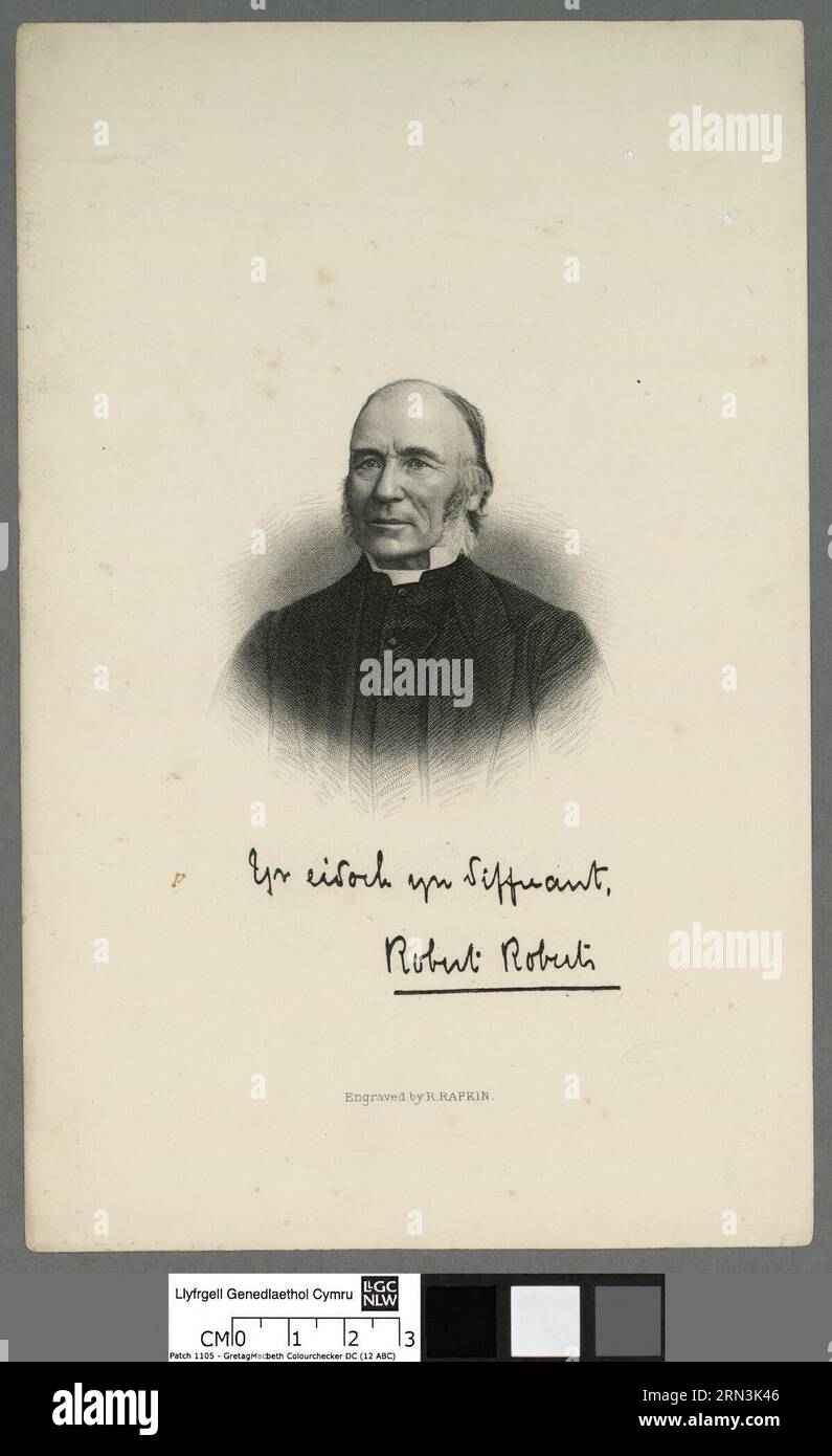 Yr eiddoch yn diffuant Robert Roberts 19th century by R. Rapkin Stock Photo