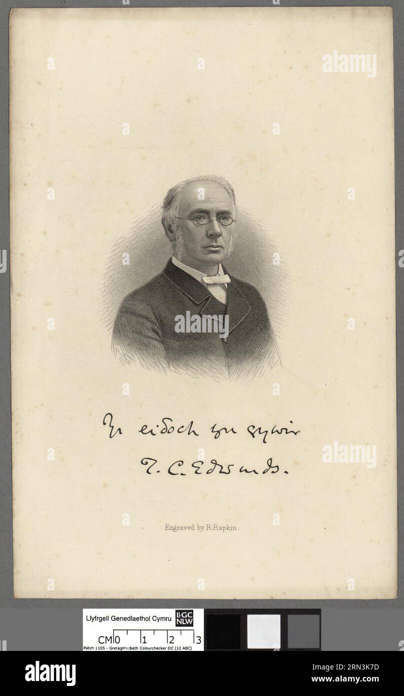 T. C. Edwards 19th century by R. Rapkin Stock Photo