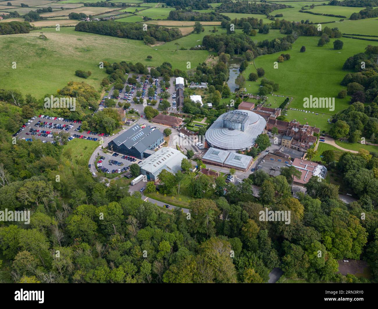 Aerial view of Glyndebourne Opera House, Glyndebourne, East Sussex, UK Stock Photo Alamy
