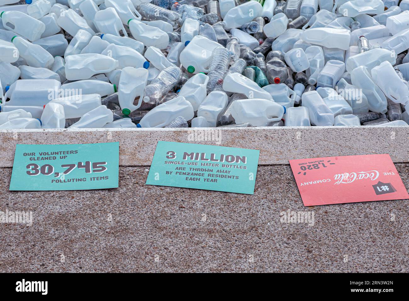 UK plastic pollution Stock Photo