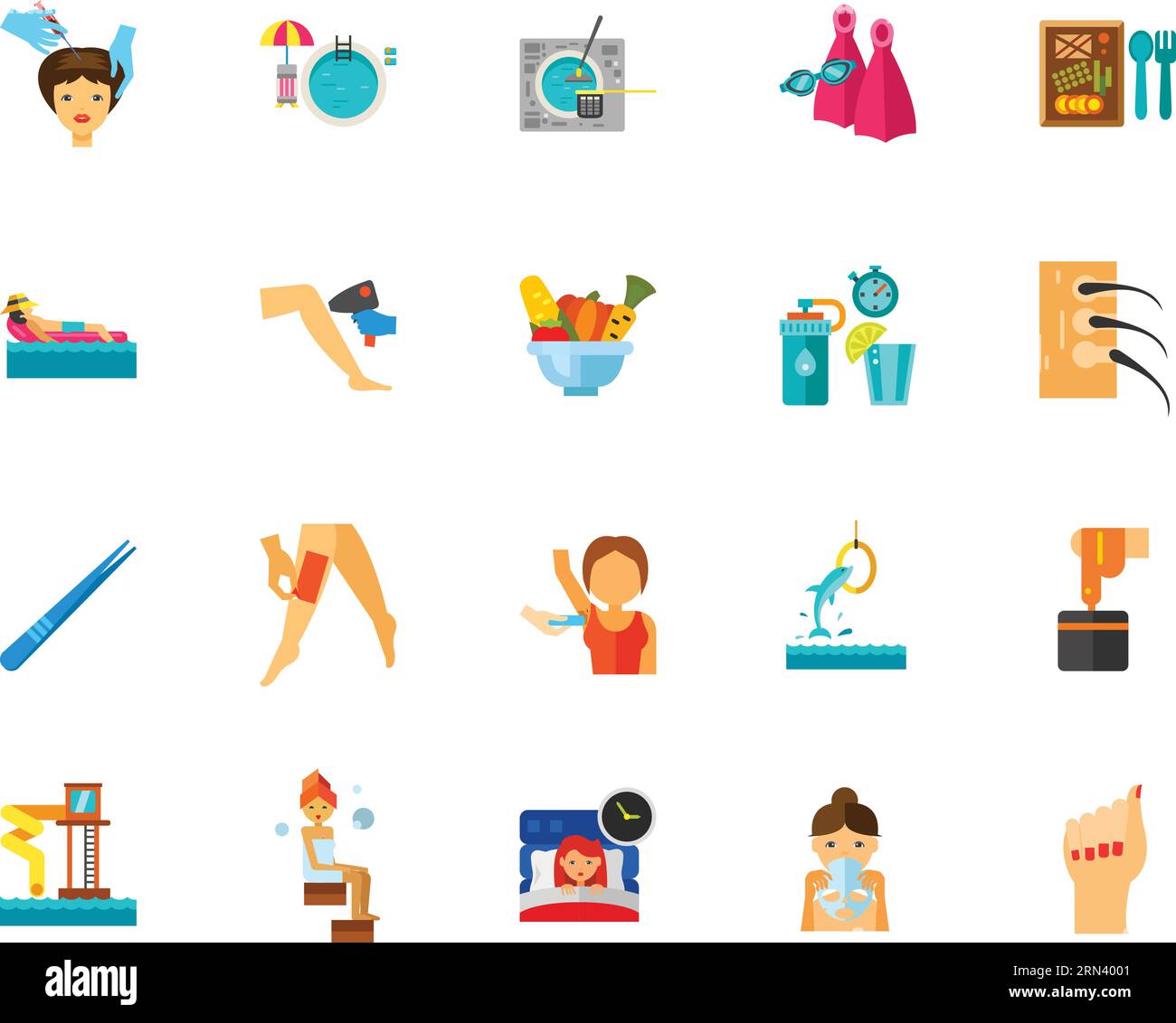 Womens beauty icon set Stock Vector Image & Art - Alamy