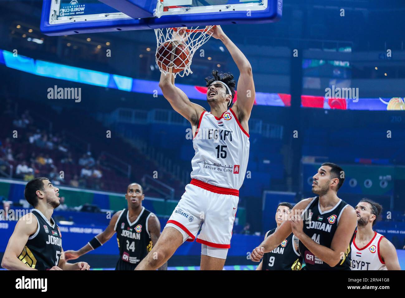 Manila, Philippines. 31st Aug, 2023. Patrick Gardner (C) Of Egypt Dunks ...