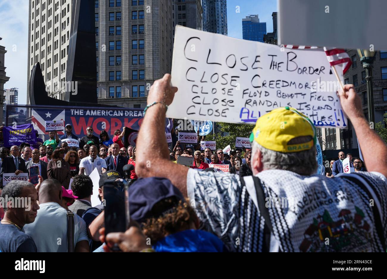 Photo By John Nacionstar Maxipx 2023 83123 Placards At A Rally To Push To Expedite Work 