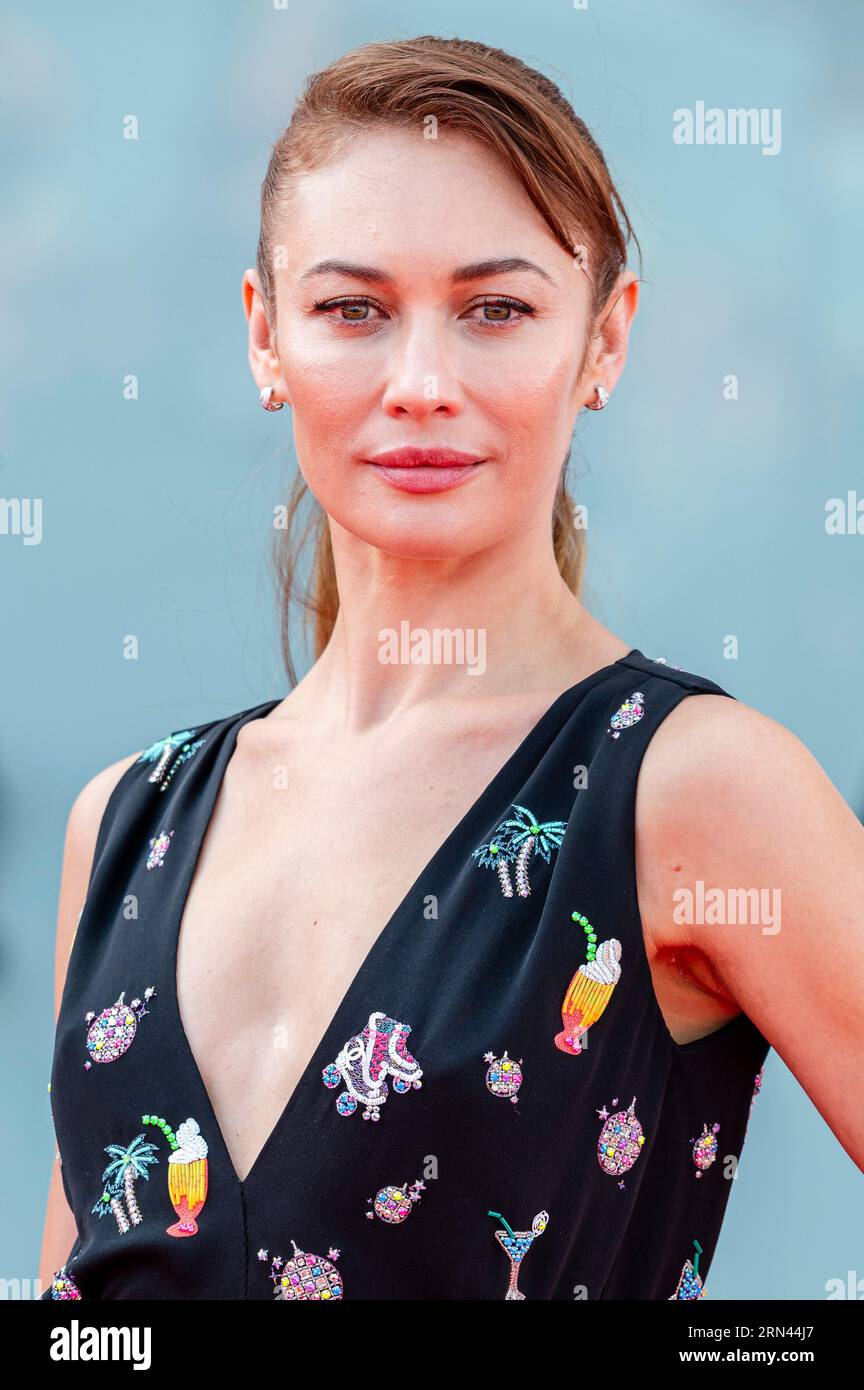 Venice, Italy. August 31, 2023. Olga Kurylenko arrives at the premiere