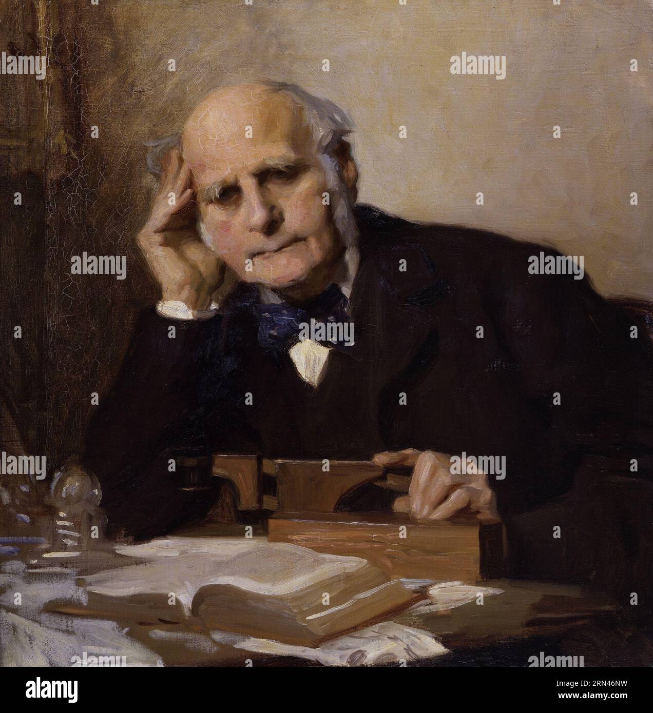 Sir Francis Galton 1903 by Charles Wellington Furse Stock Photo