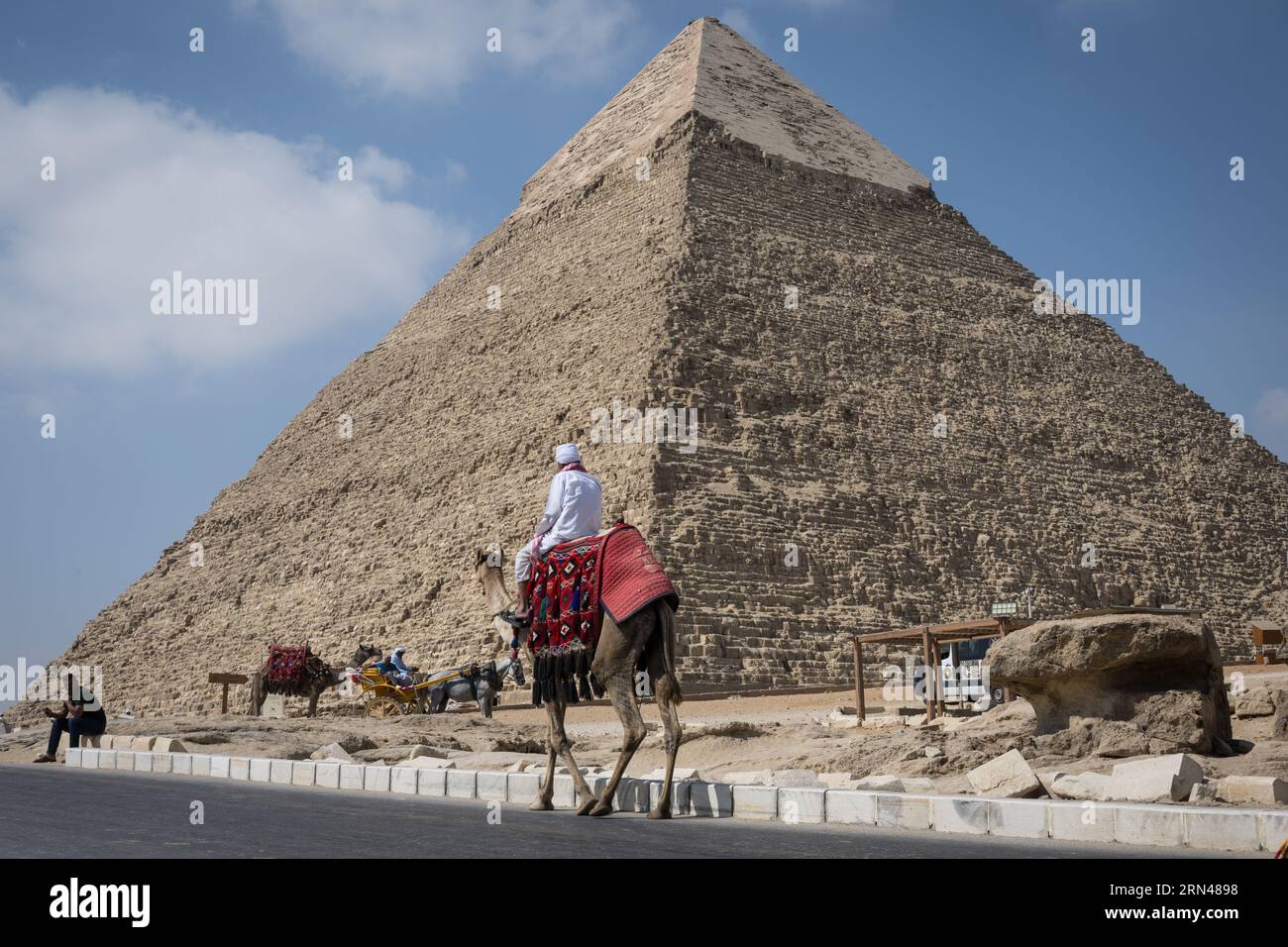 The Great Pyramid of Khafre, Giza, Egypt Stock Photo - Alamy