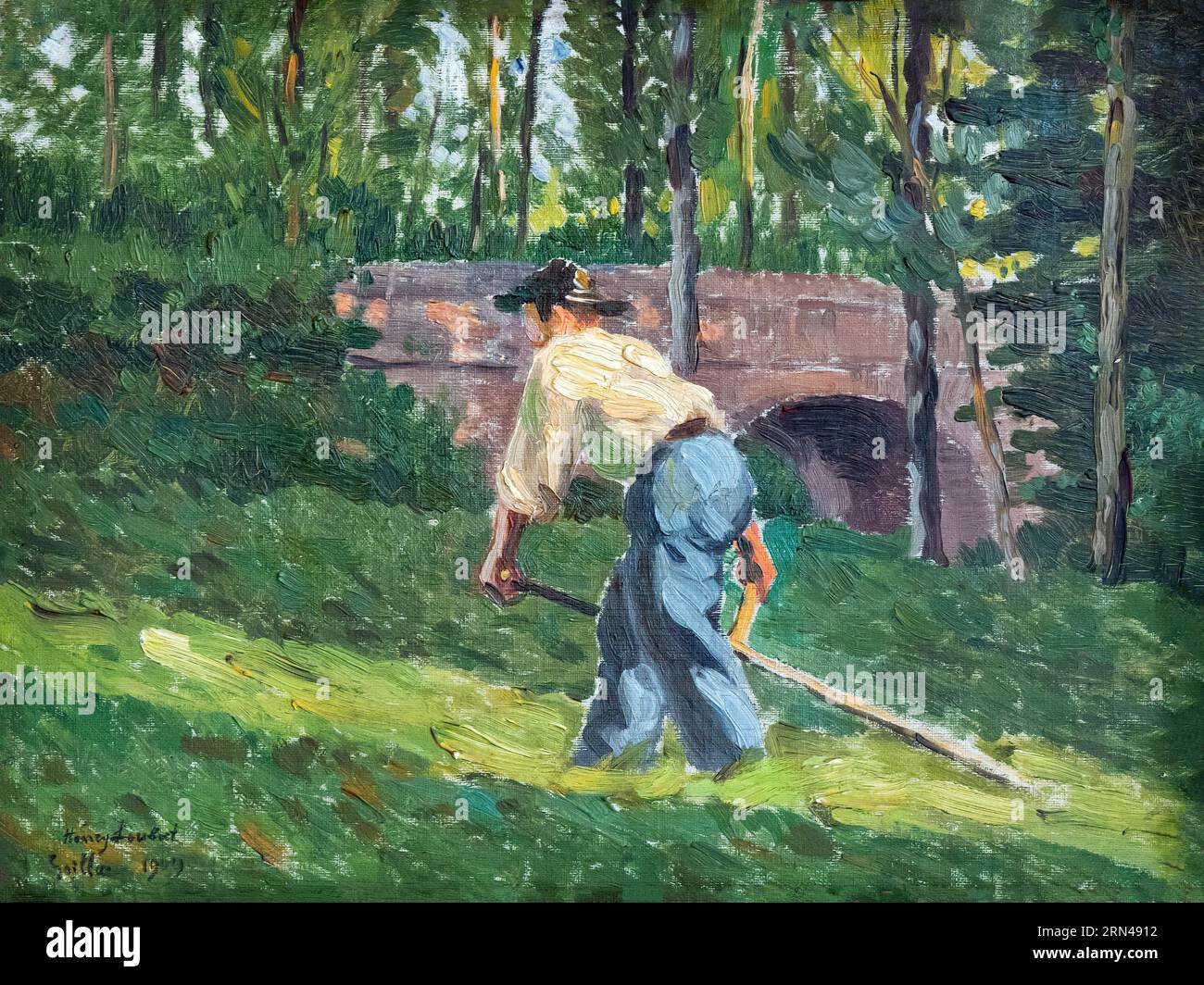 Le faucheur 1909 by Henri Loubat Stock Photo Alamy