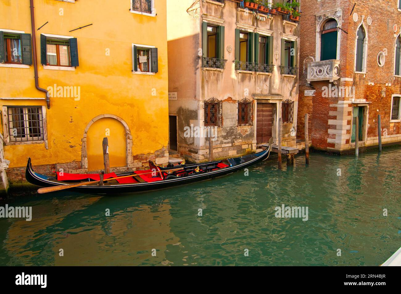 Unusual pittoresque view of Venice Italy most touristic place in the world Stock Photo
