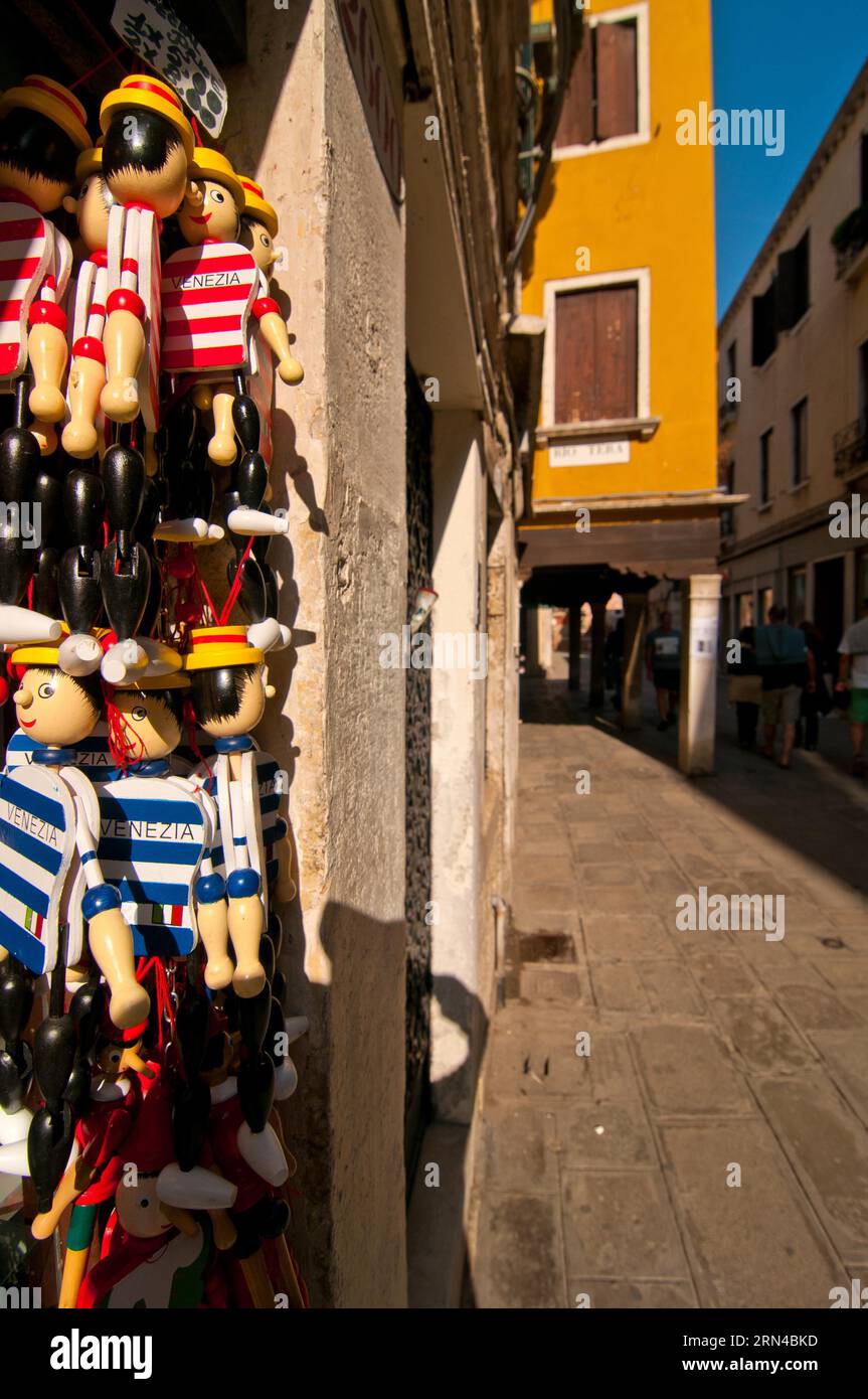 Unusual pittoresque view of Venice Italy most touristic place in the world Stock Photo