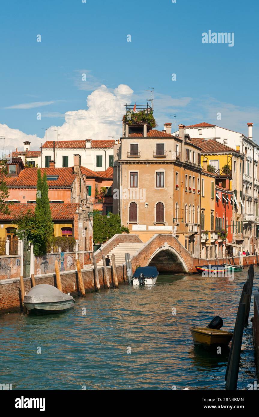 Unusual pittoresque view of Venice Italy most touristic place in the world Stock Photo