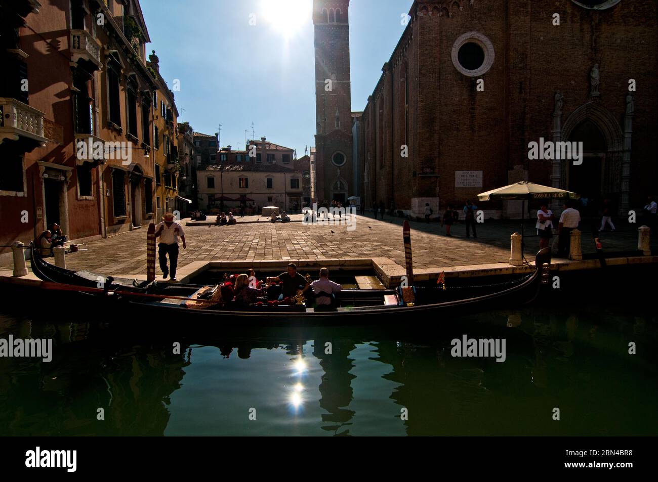 Unusual pittoresque view of Venice Italy most touristic place in the world Stock Photo