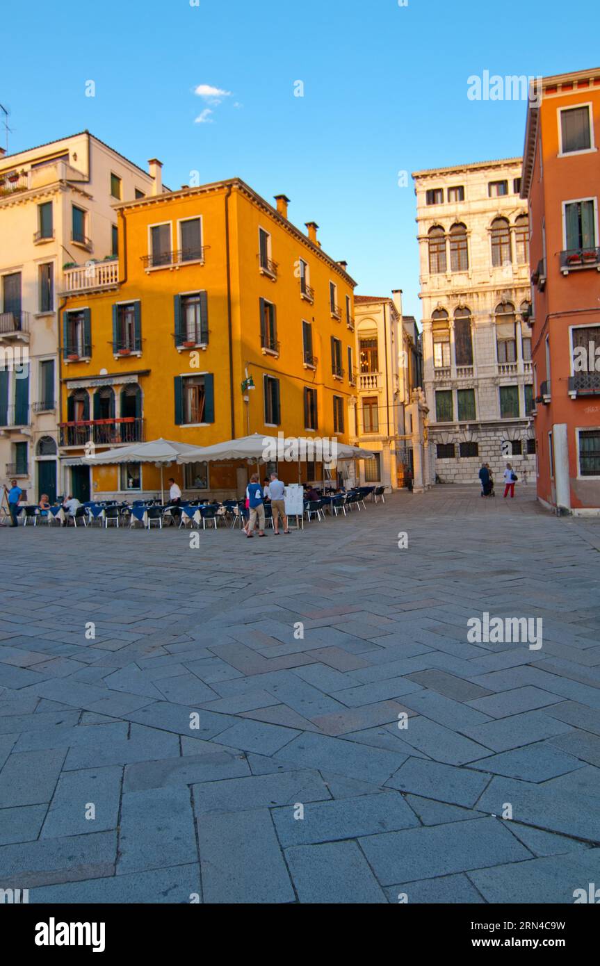 Unusual pittoresque view of Venice Italy most touristic place in the world Stock Photo