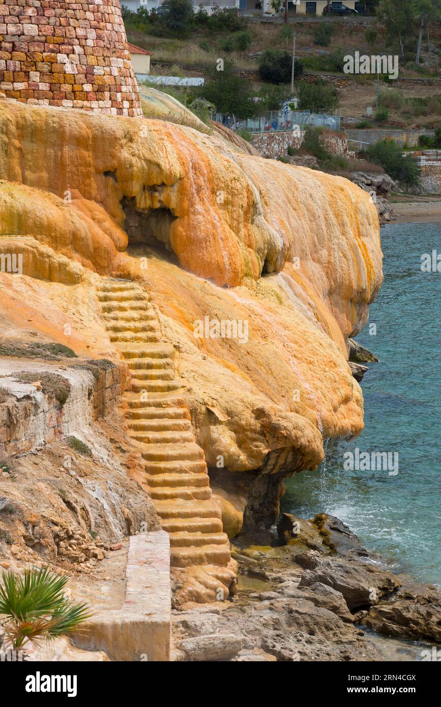 Thermal spring water, spa, Loutra Edipsou, Edipsos, Aedipsos, Aedipsou ...