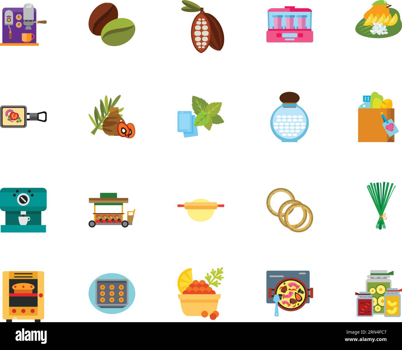 Kitchen icon set Stock Vector Image & Art - Alamy