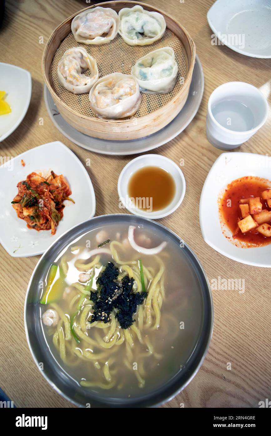 Kalguksu, traditional Korean noodle dish, Yeosu, Korea Stock Photo Alamy