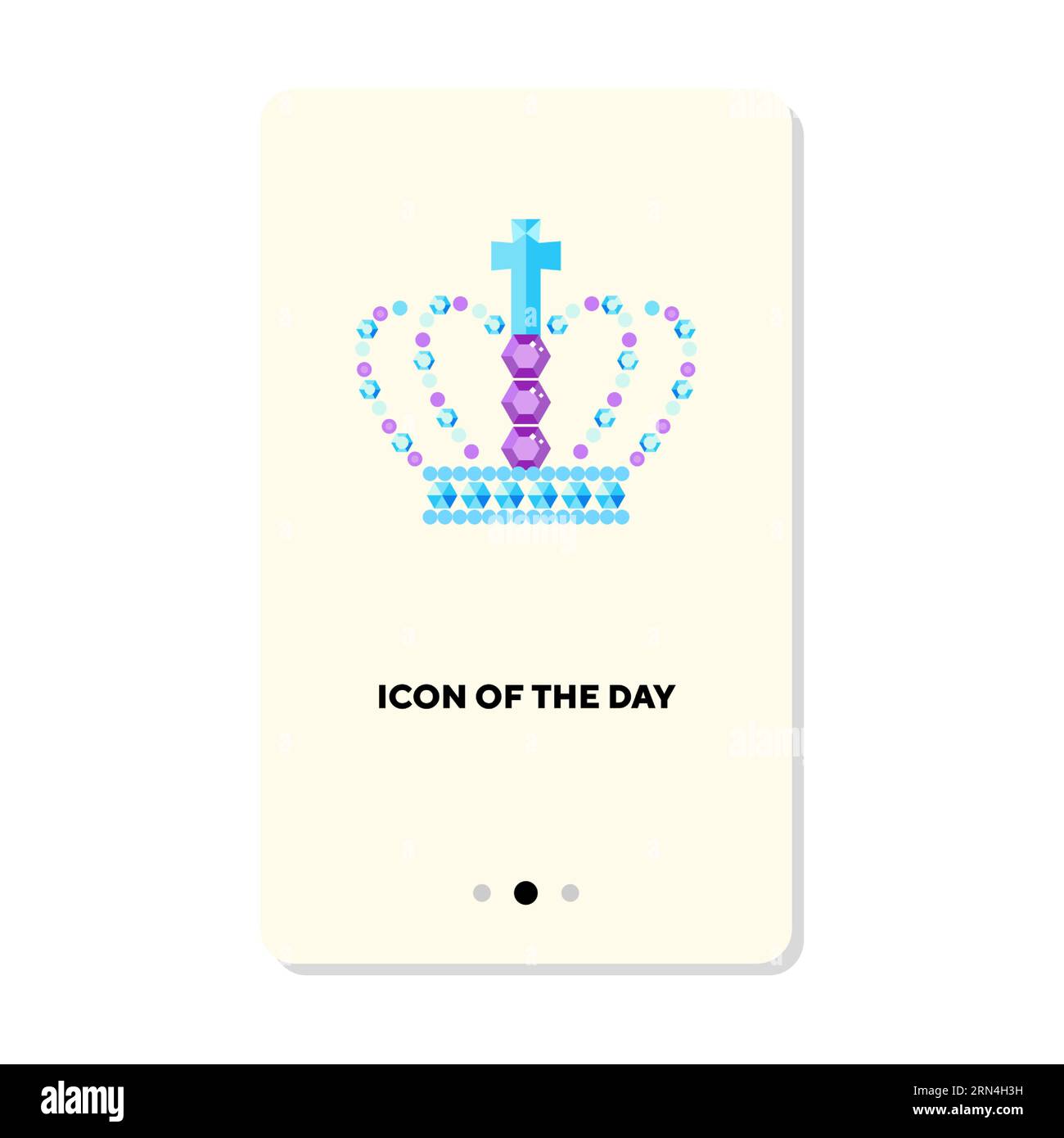Luxury crown flat icon Stock Vector Image & Art - Alamy