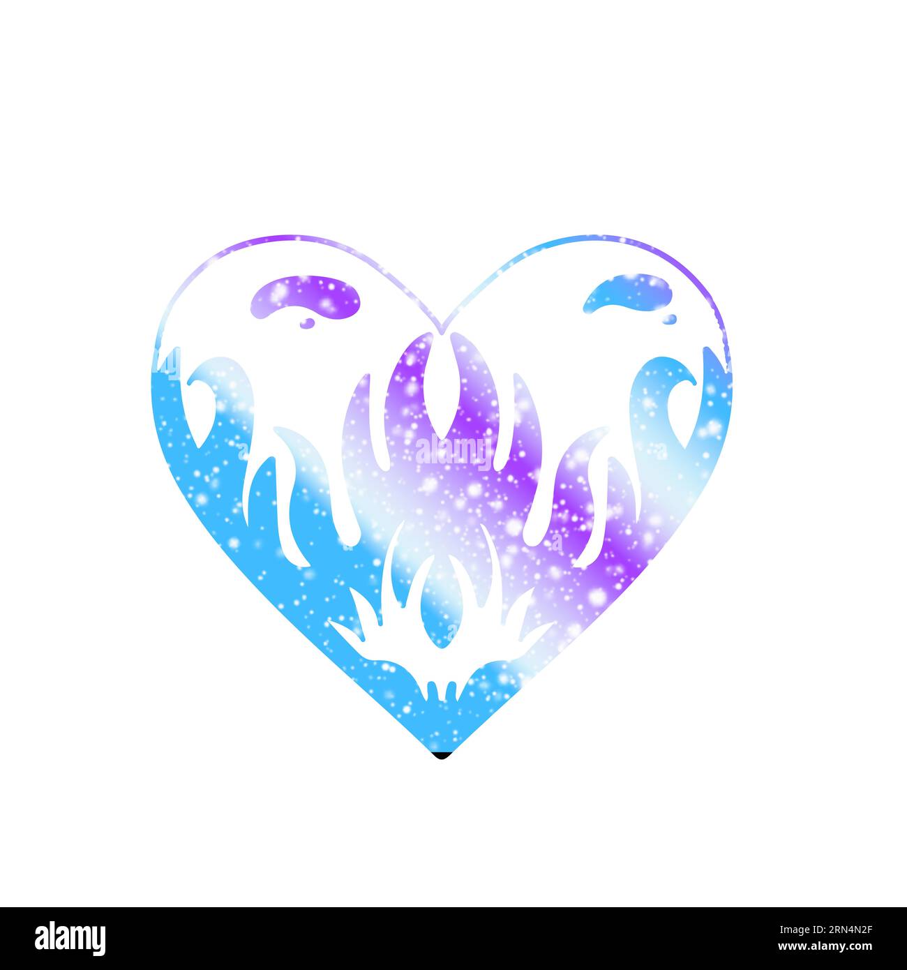 Decorative y2k burn glitter shiny hearts Stock Photo Alamy