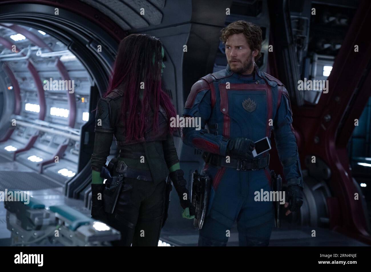 GUARDIANS OF THE GALAXY VOL. 3 (2023) ZOE SALDANA CHRIS PRATT JAMES